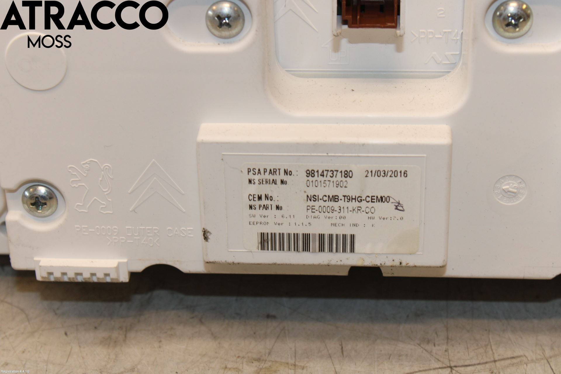 Peugeot 308 14-21 Instr Kombinert