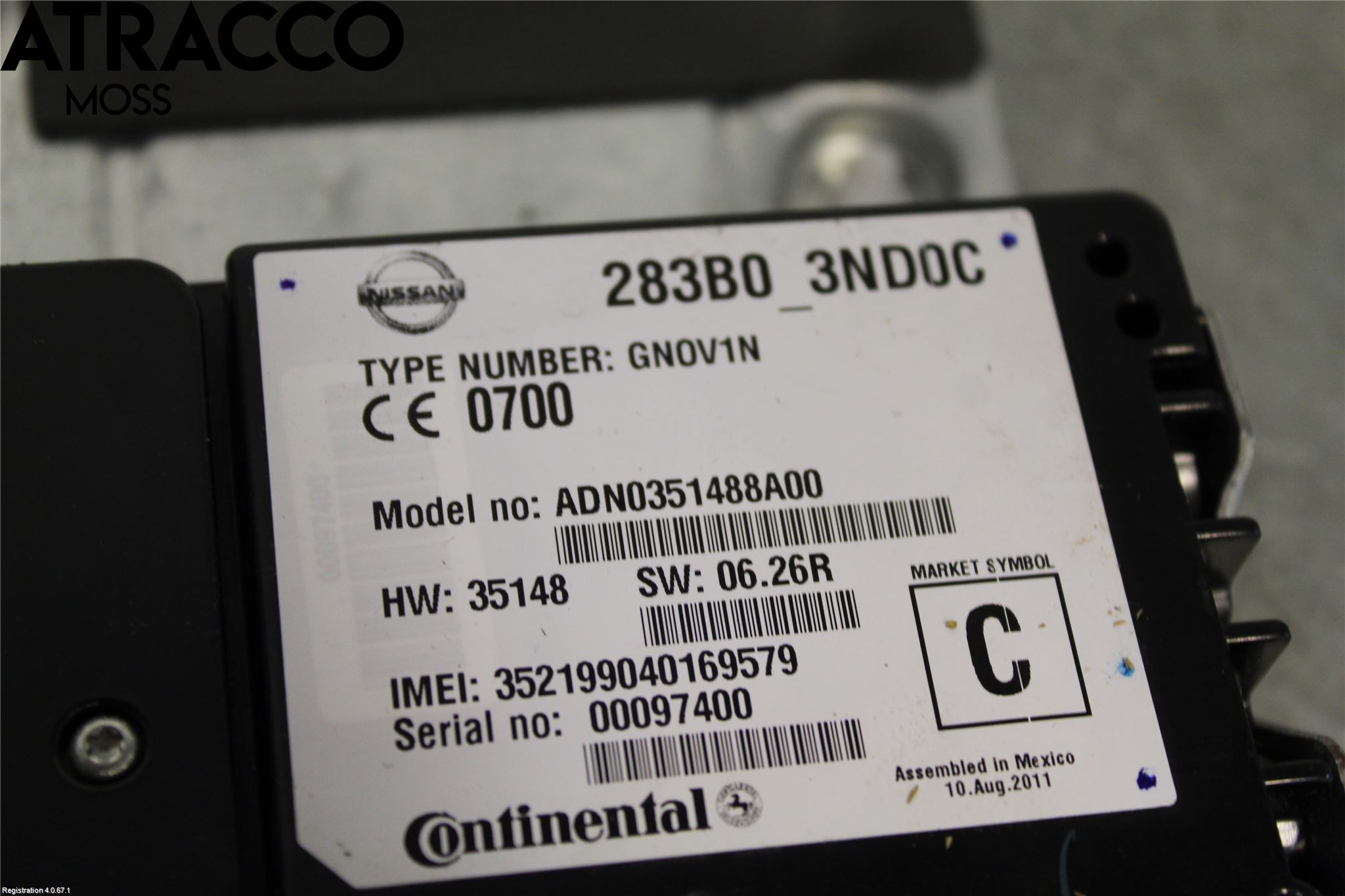 Nissan LEAF 11-17 Styreenhet Øvrig