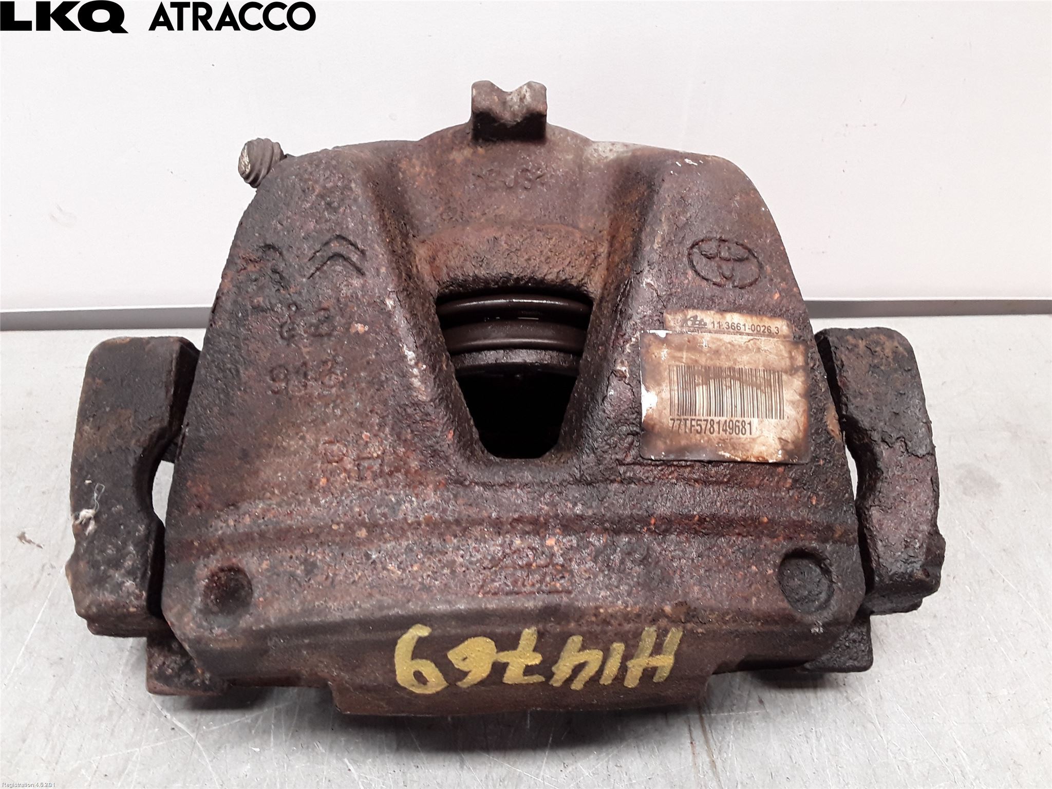 Toyota PROACE II 16- Bremsecaliper Foran Høyre