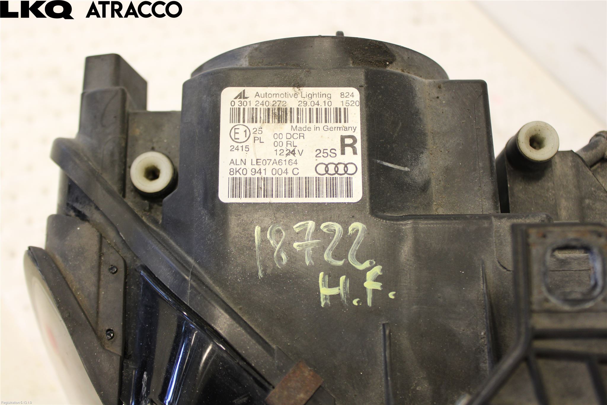Audi A4/S4 08-11 Frontlykt Høyre