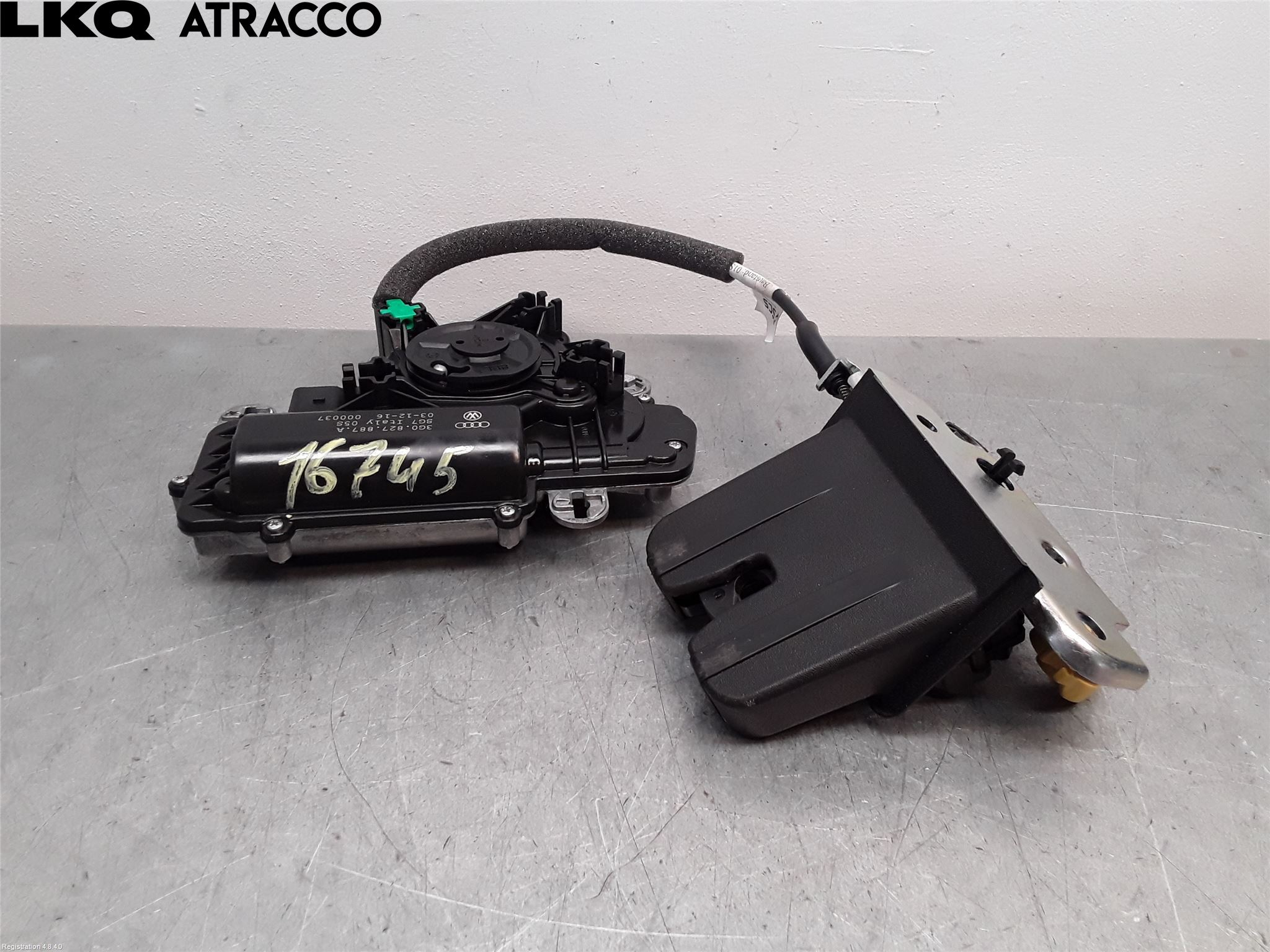 Volkswagen VW TIGUAN 16-24 Bakluke-Lokk Låsekasse