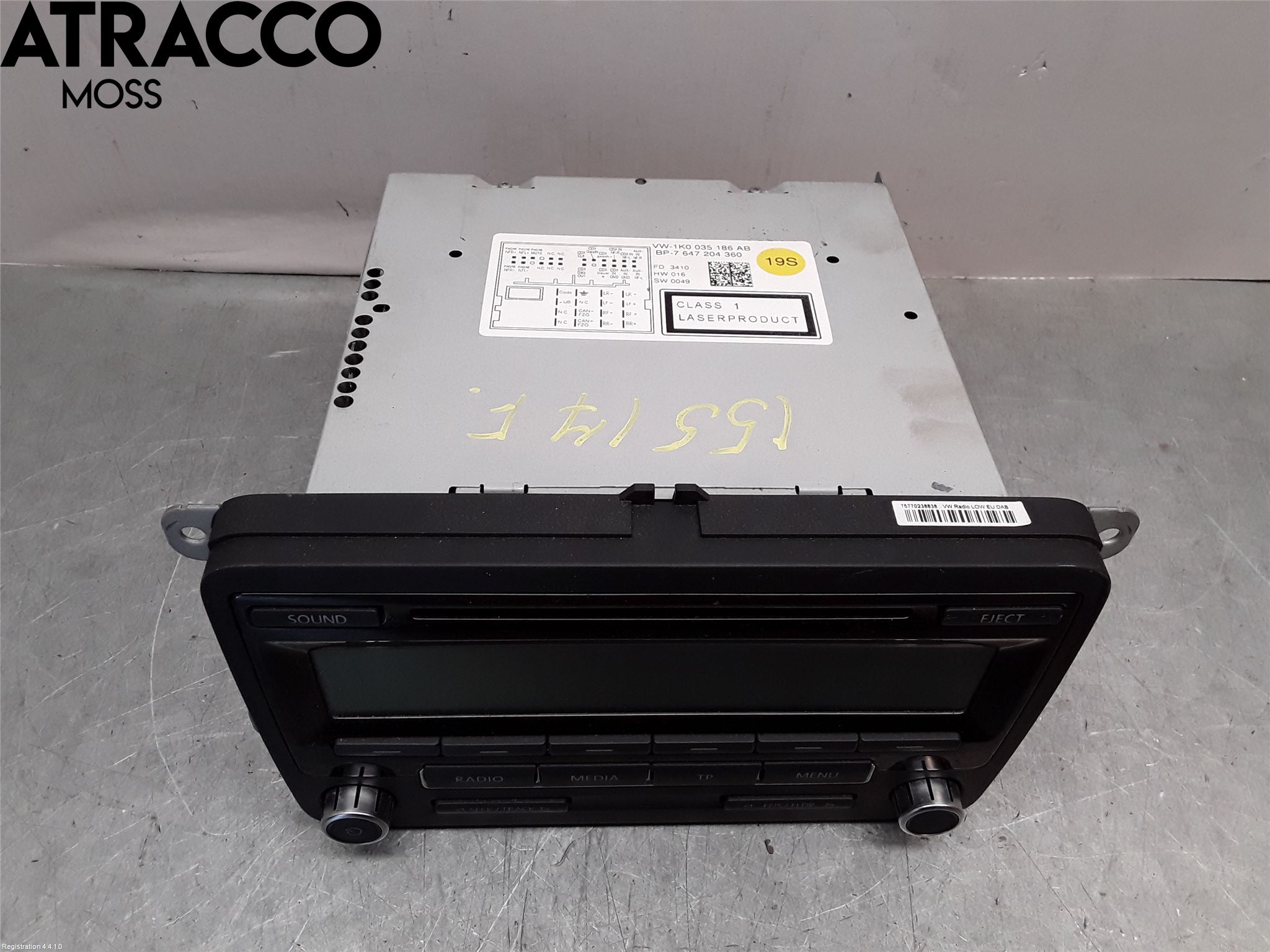 Volkswagen VW GOLF VI 09-13 Stereo Radio