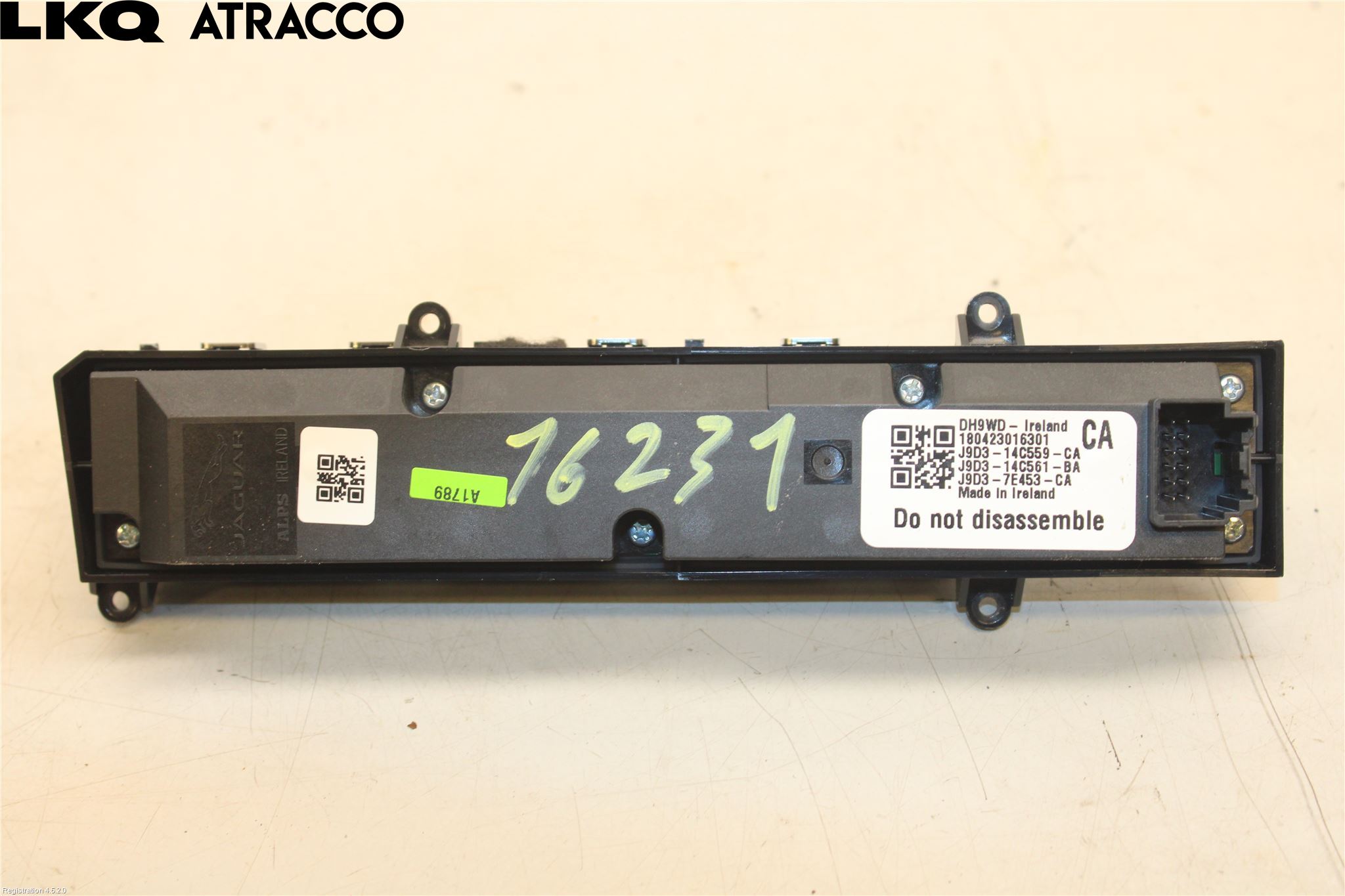 Jaguar I-PACE 18- Bryter Gearkasse