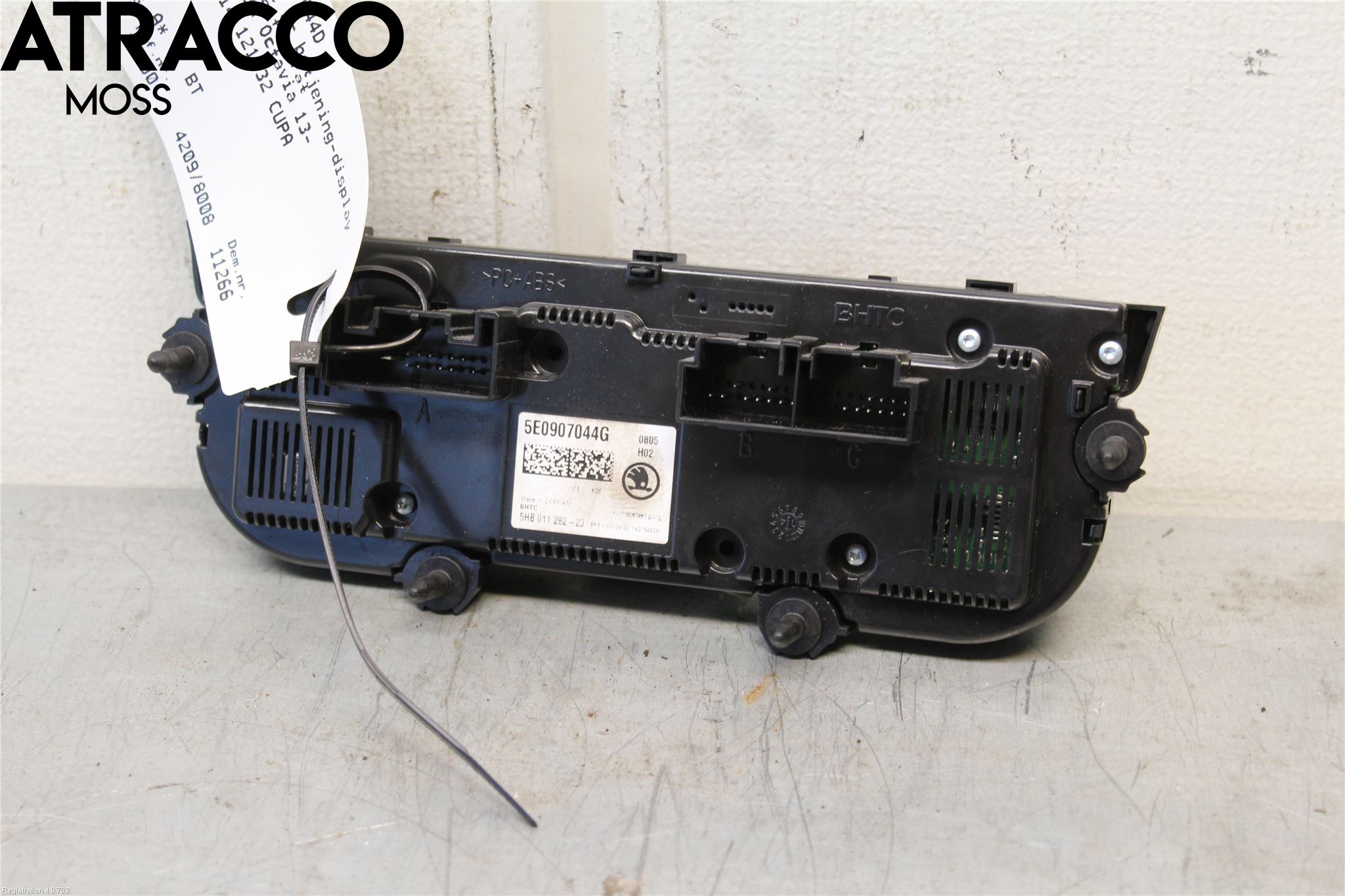 Skoda OCTAVIA (5E) 13-20 Varme Ac Betjening-Display