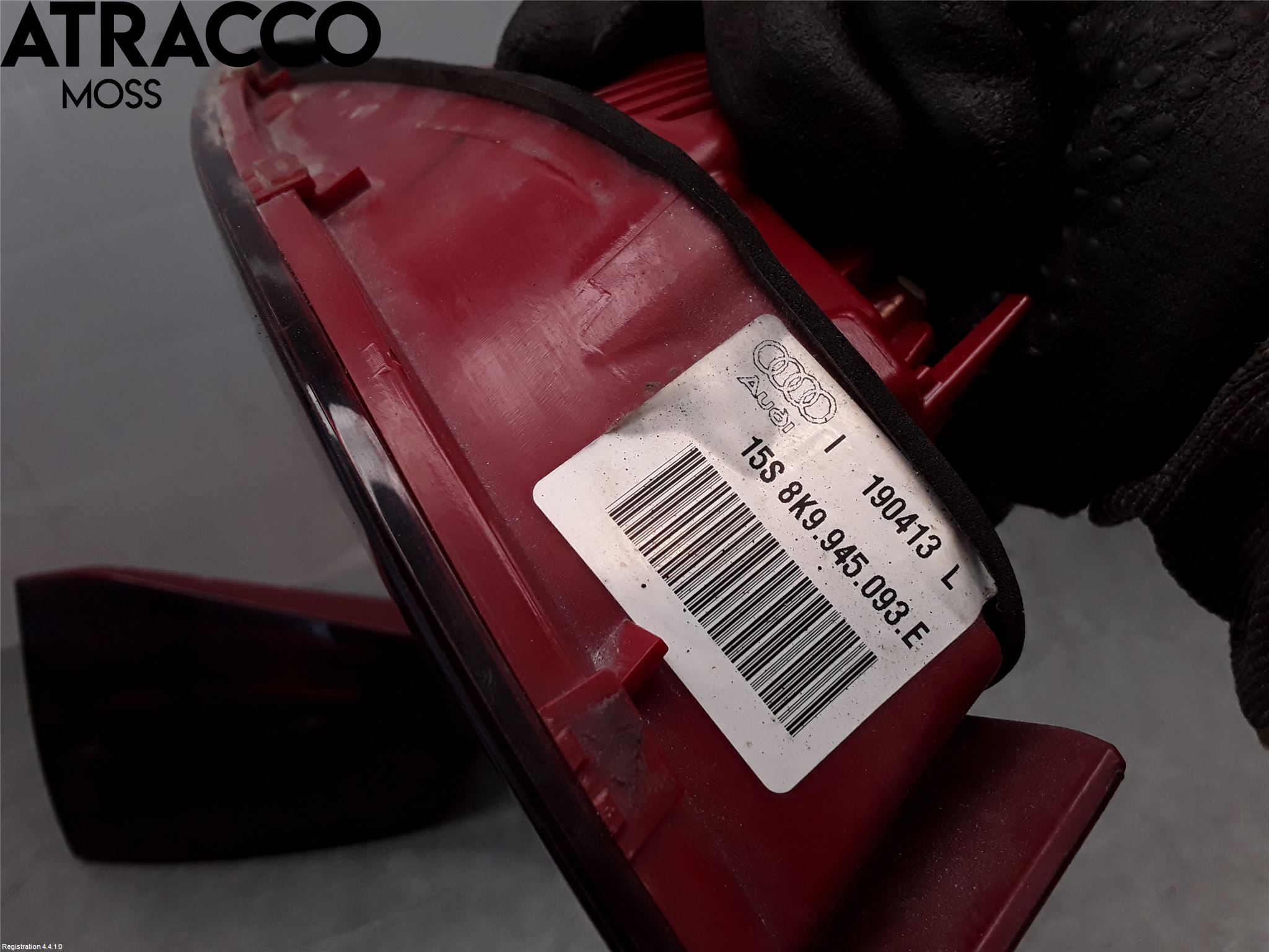 Audi A4 12-15 Baklykt Venstre  På Luke(Indre