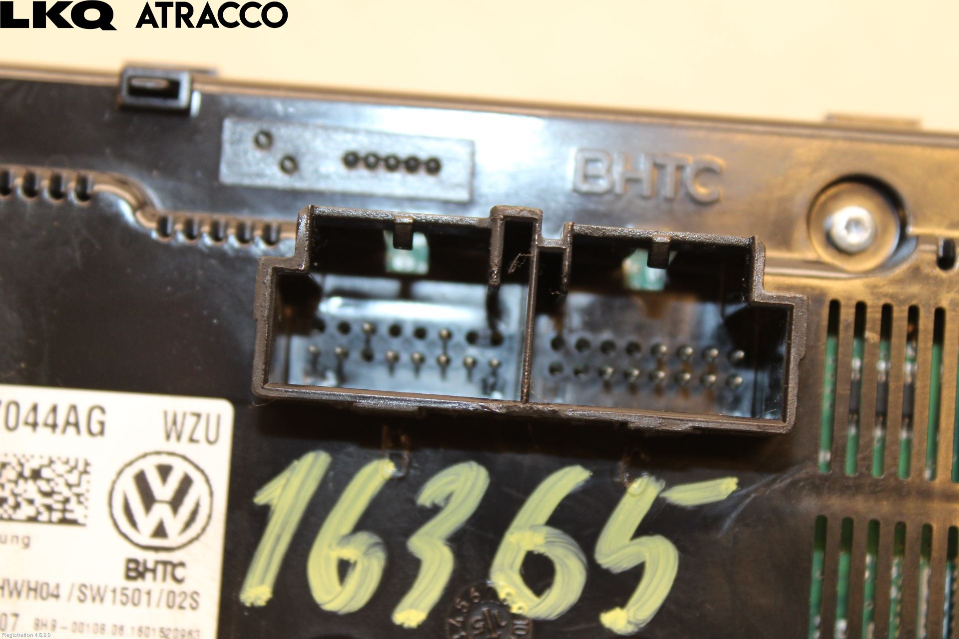 Volkswagen VW GOLF / E-GOLF VII 13-20 Varme Ac Betjening-Display