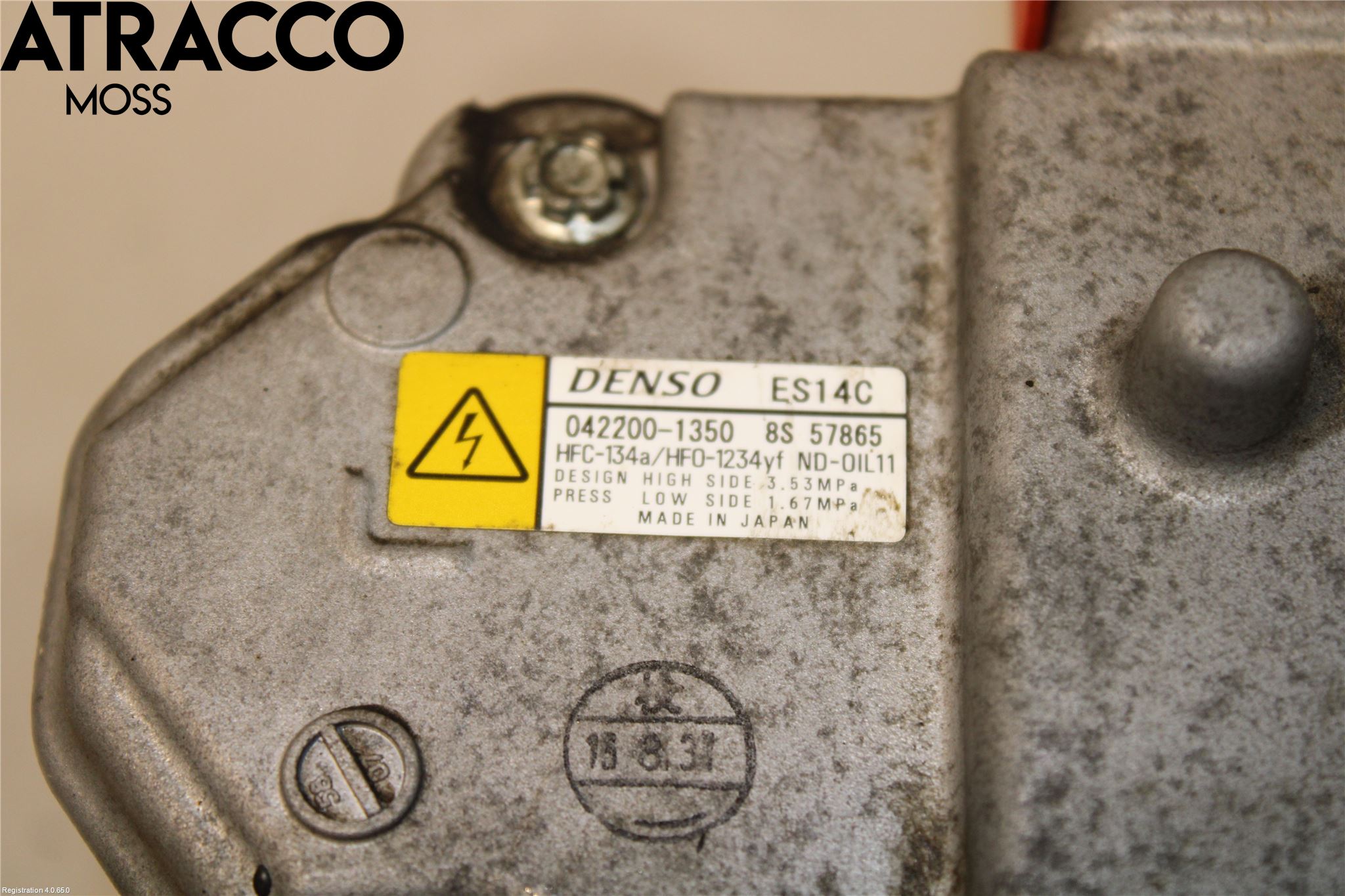 Toyota YARIS XP130 15-20 Varme Ac Kompressor