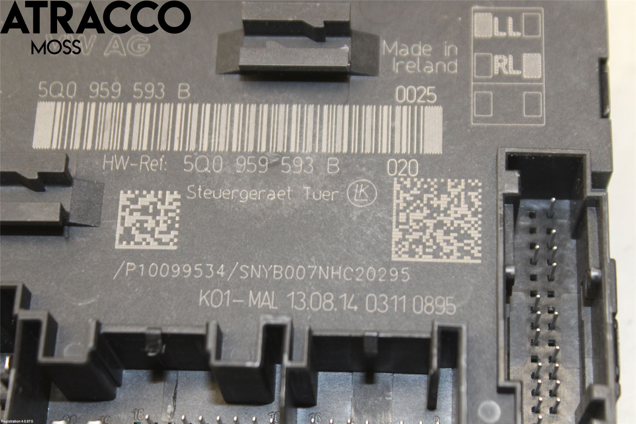 Volkswagen VW GOLF / E-GOLF VII 13-20 Styreenhet Dør