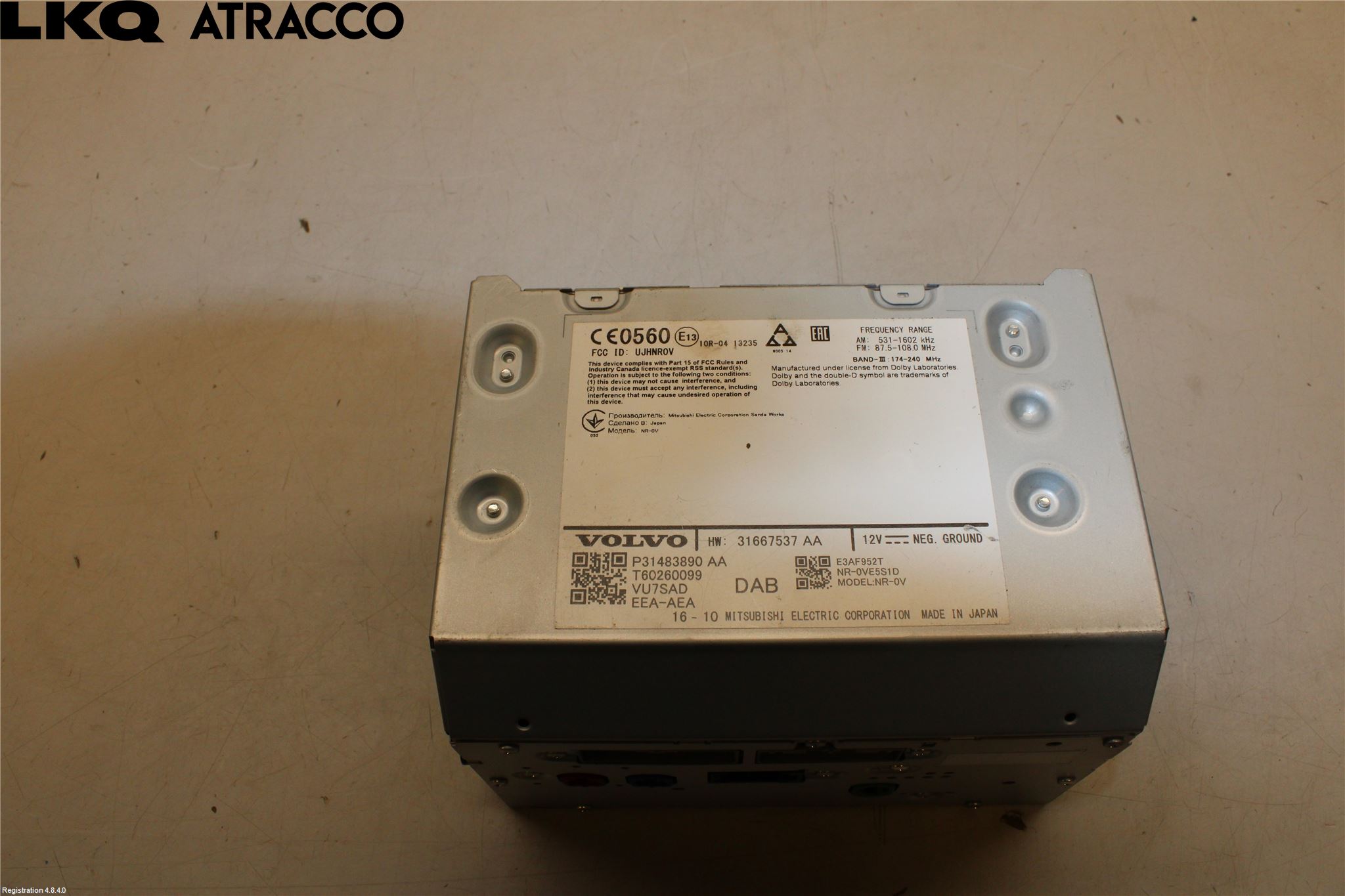 Volvo XC90/RECHARGE 16- Stereo Radio