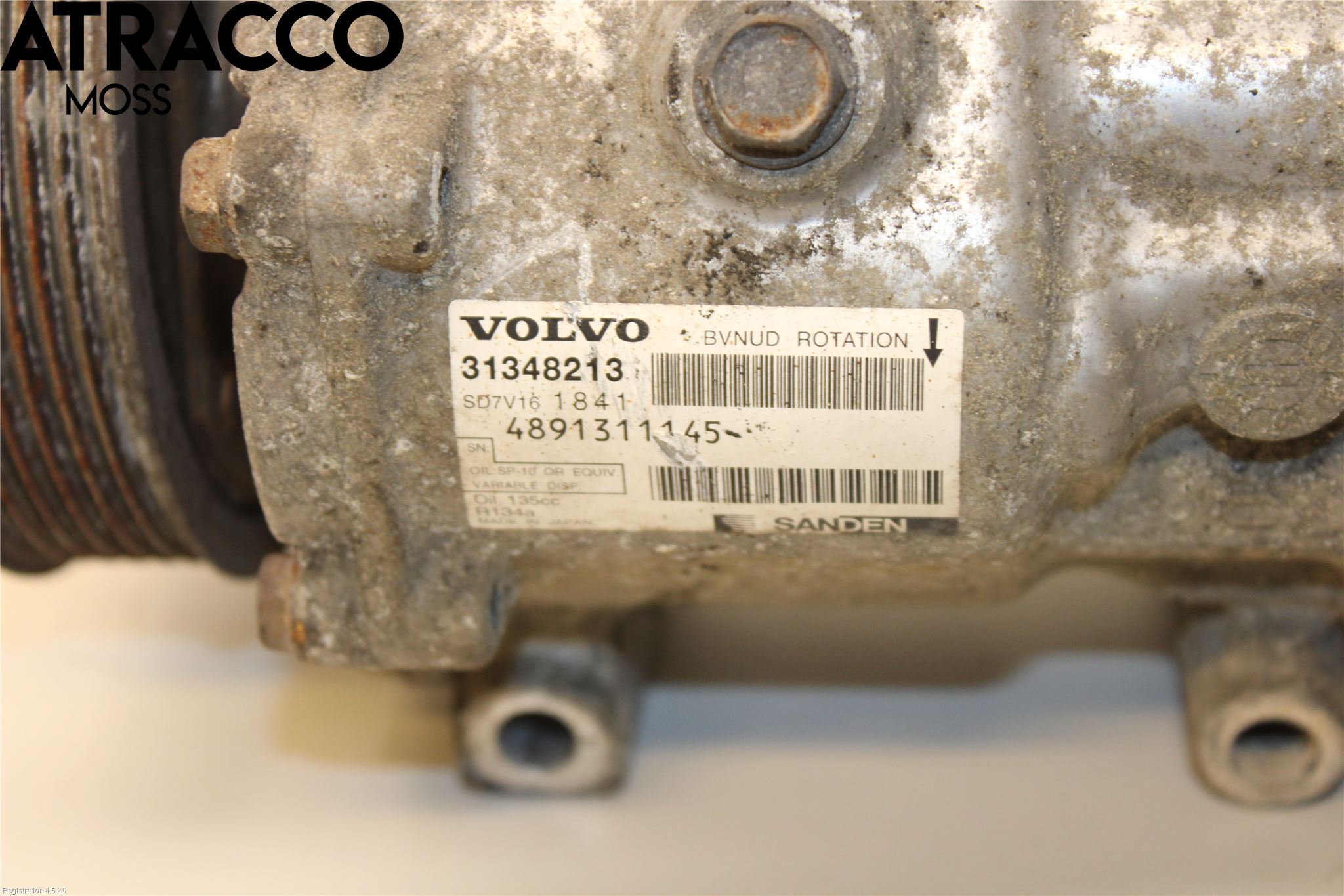 Volvo V60 11-13 Varme Ac Kompressor