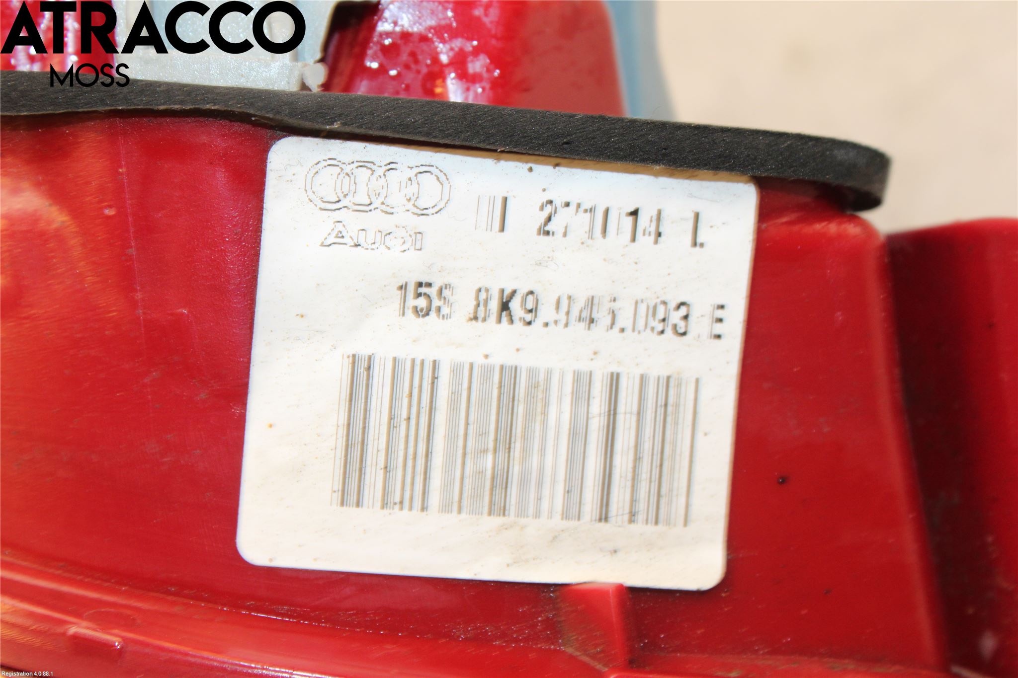 Audi A4/S4 08-11 Baklykt Høyre  På Luke(Indre)