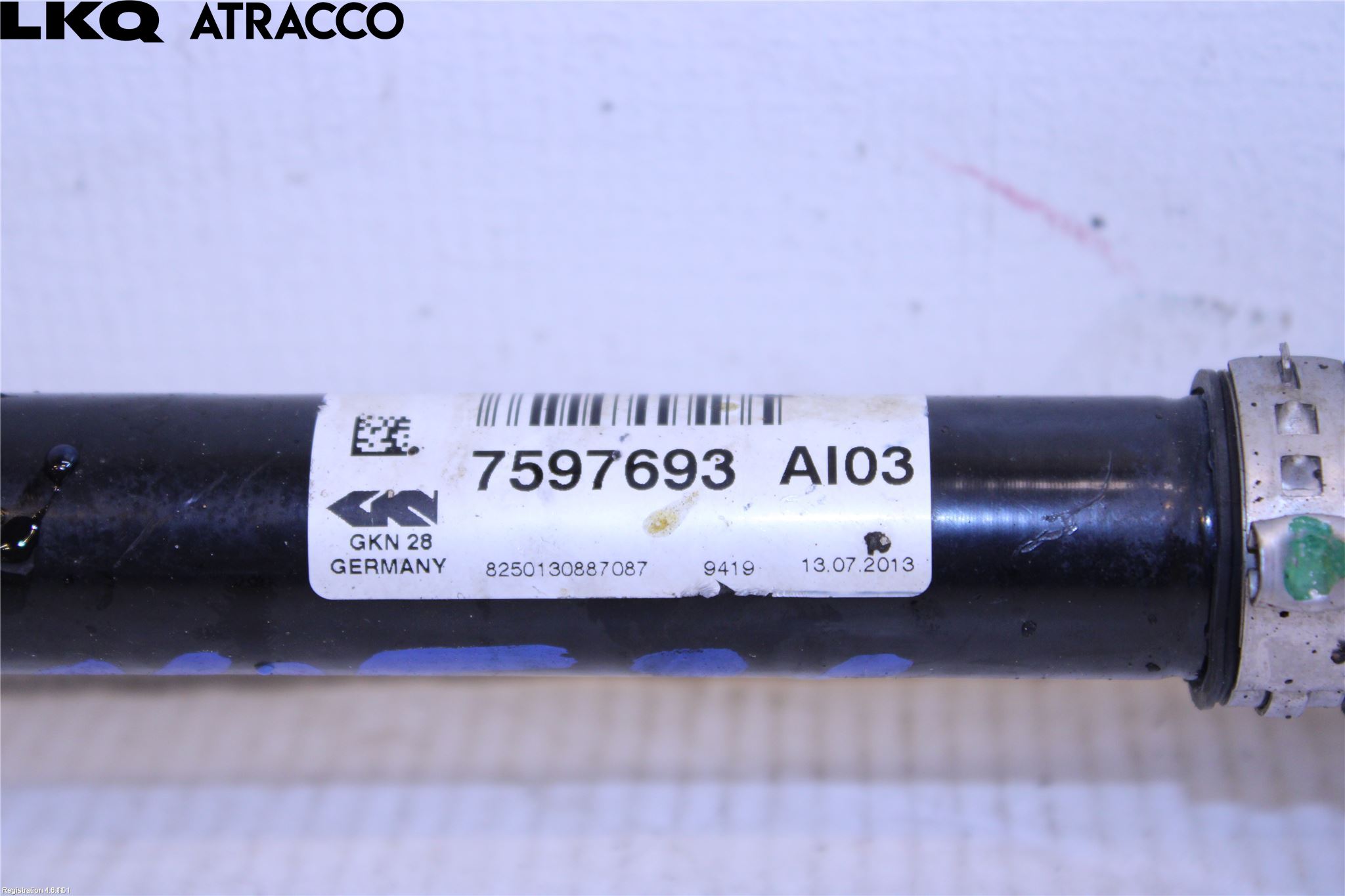 BMW 3 GT F34 13-19 Drivaksel Foran Kompl Venstre