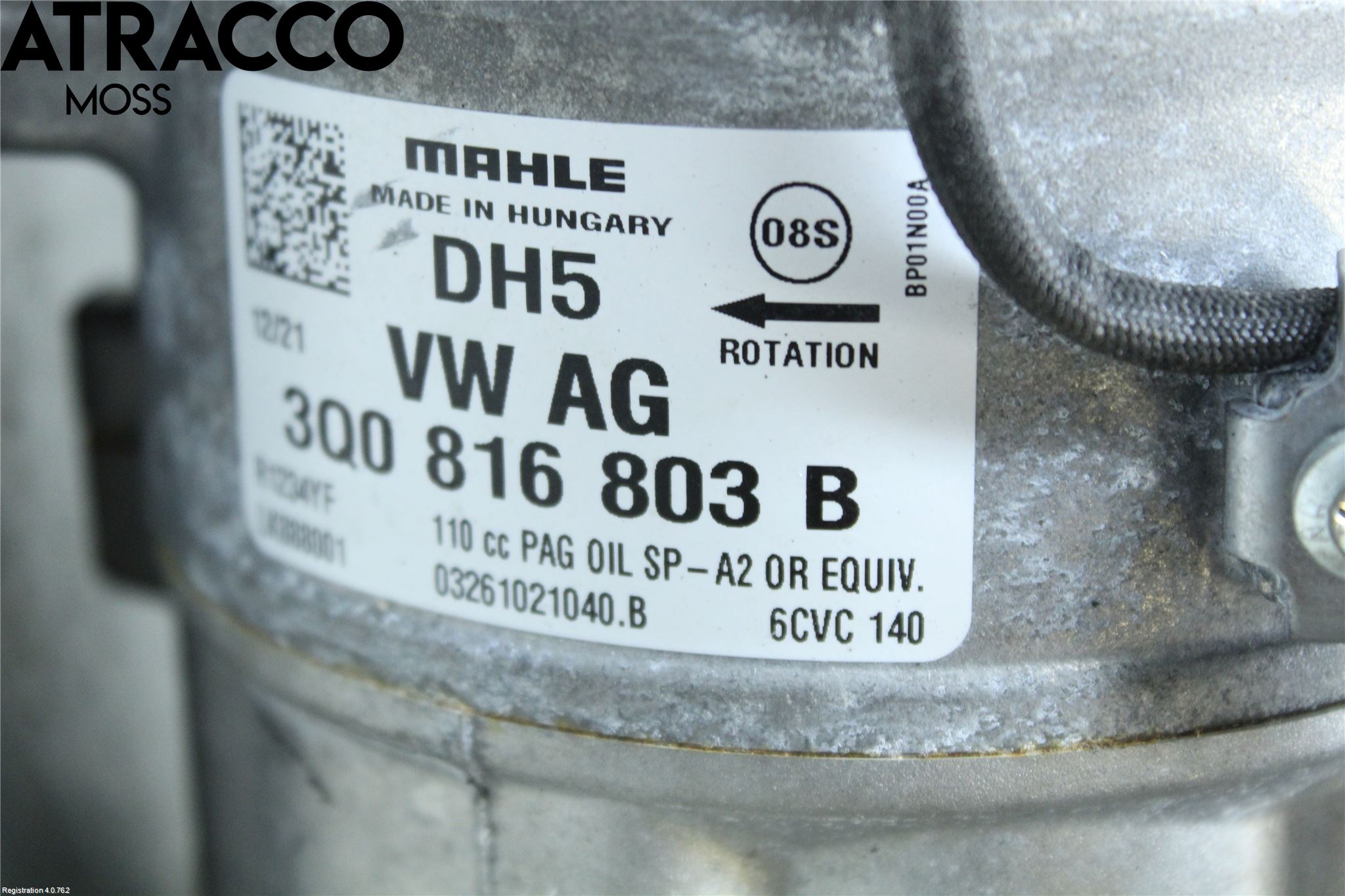 Volkswagen VW TRANSP/CARAVELLE (T6) 16-22 Varme Ac Kompressor