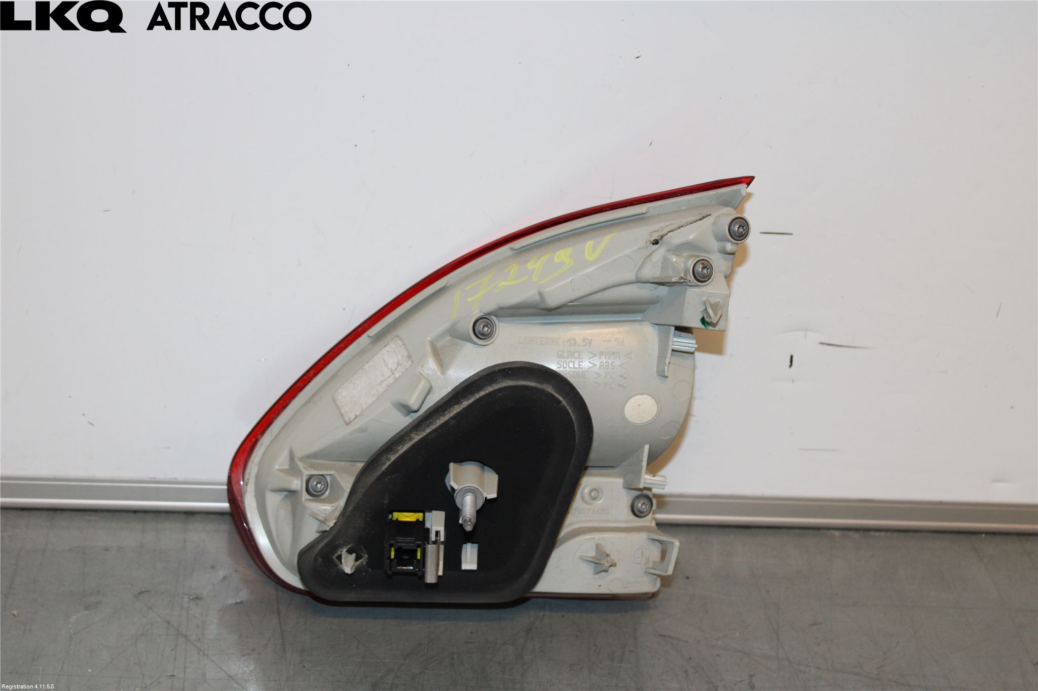 Peugeot 2008 13-20 Baklykt Venstre  På Luke(Indre