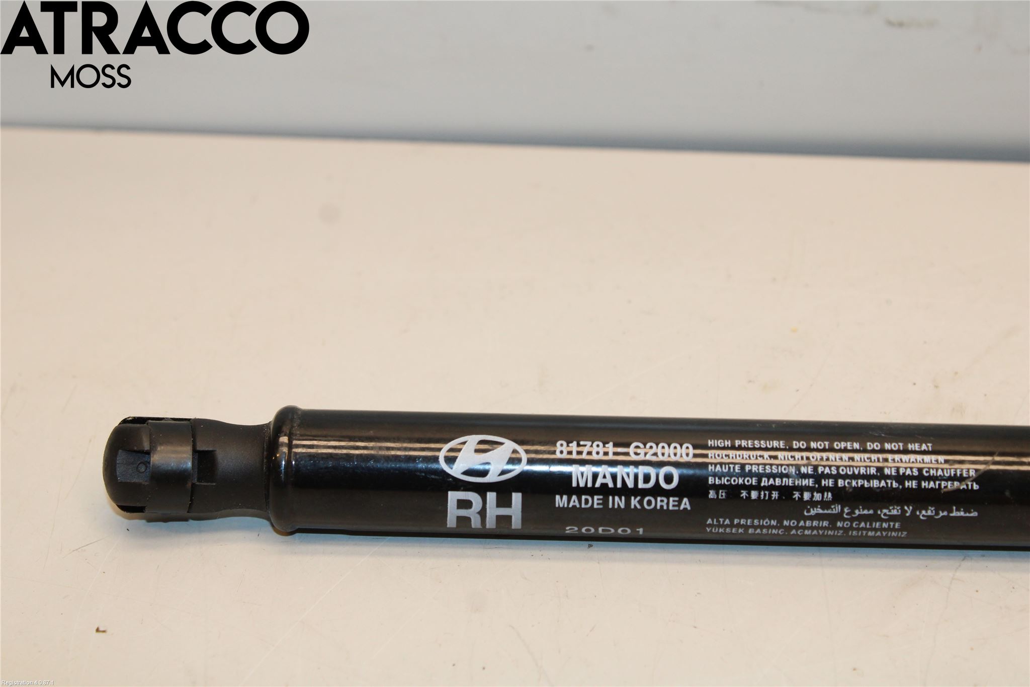 Hyundai IONIQ AE 17-22 Bakluke Demper-Gassfjær