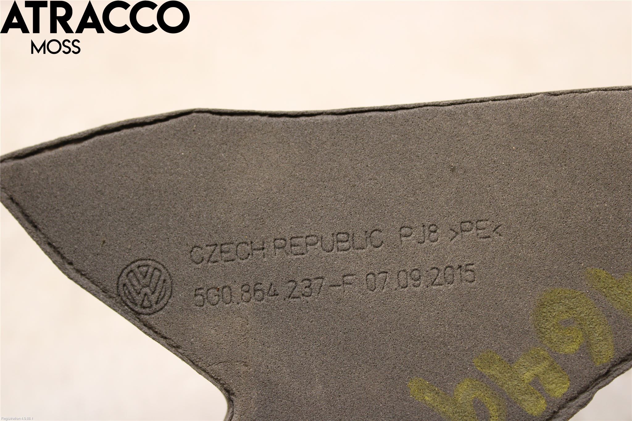 Volkswagen VW GOLF / E-GOLF VII 13-20 Skjerm Hjørne Utfylling Foran