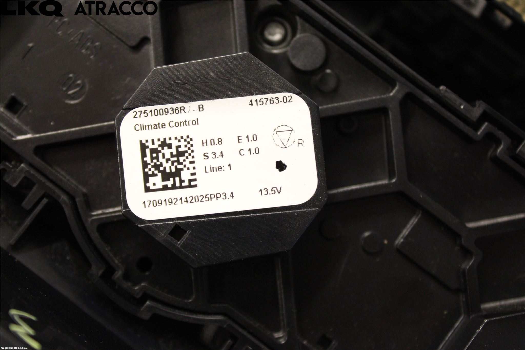 Renault ZOE/E-TECH 13- Varme Ac Betjening-Display