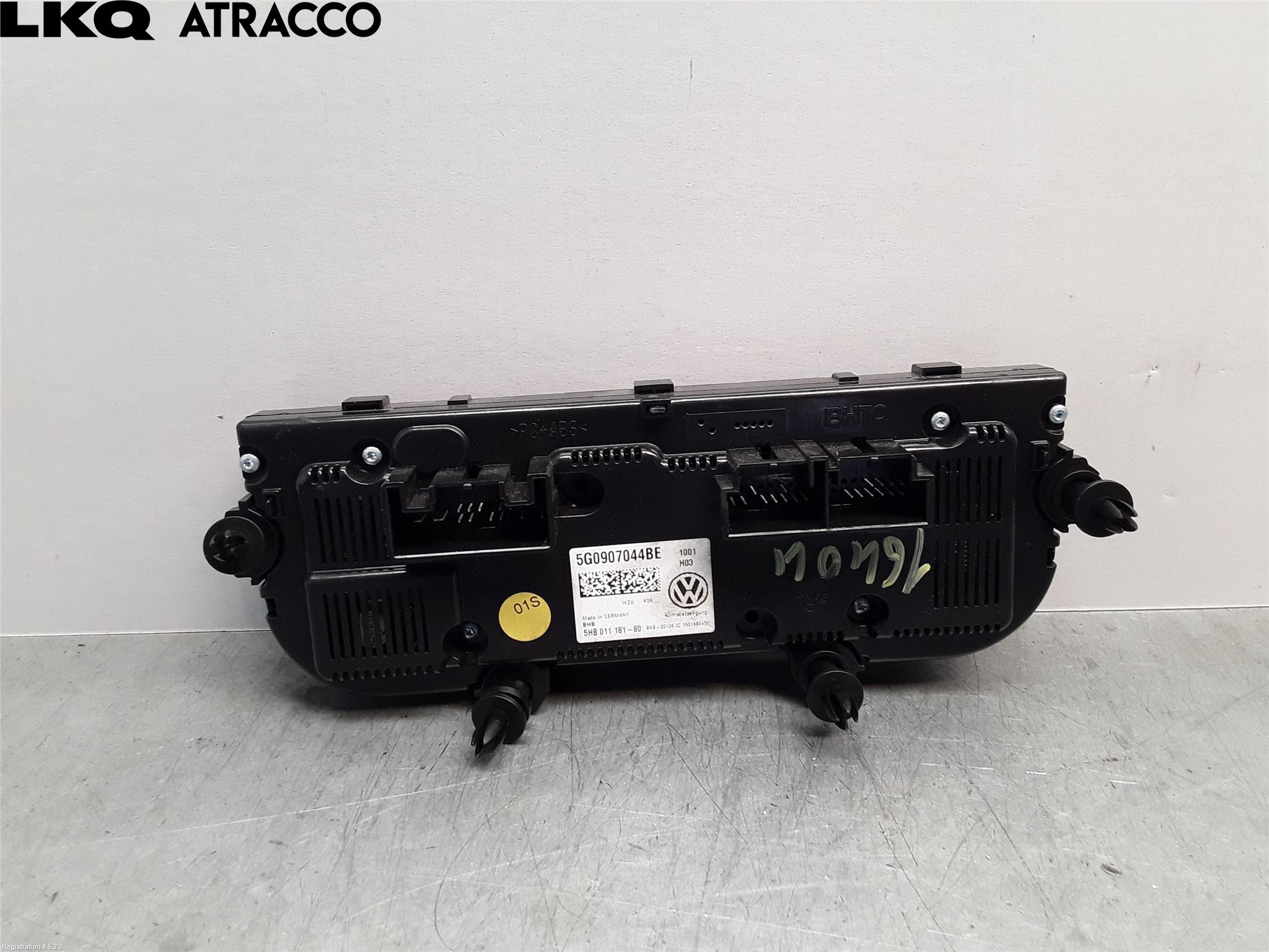 Volkswagen VW GOLF / E-GOLF VII 13-20 Varme Ac Betjening-Display