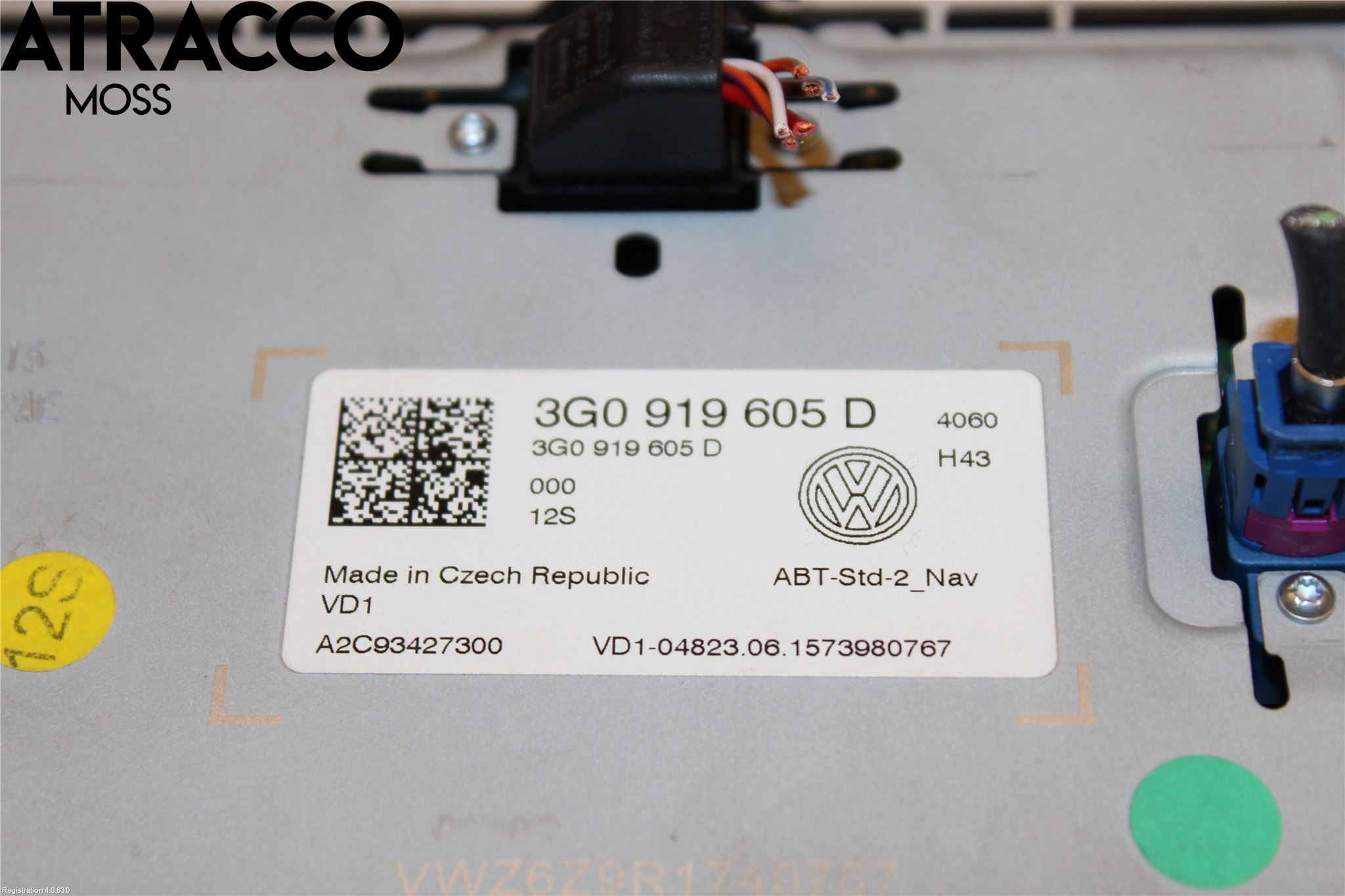 Volkswagen VW GOLF / E-GOLF VII 13-20 Multifunktionsdisplay