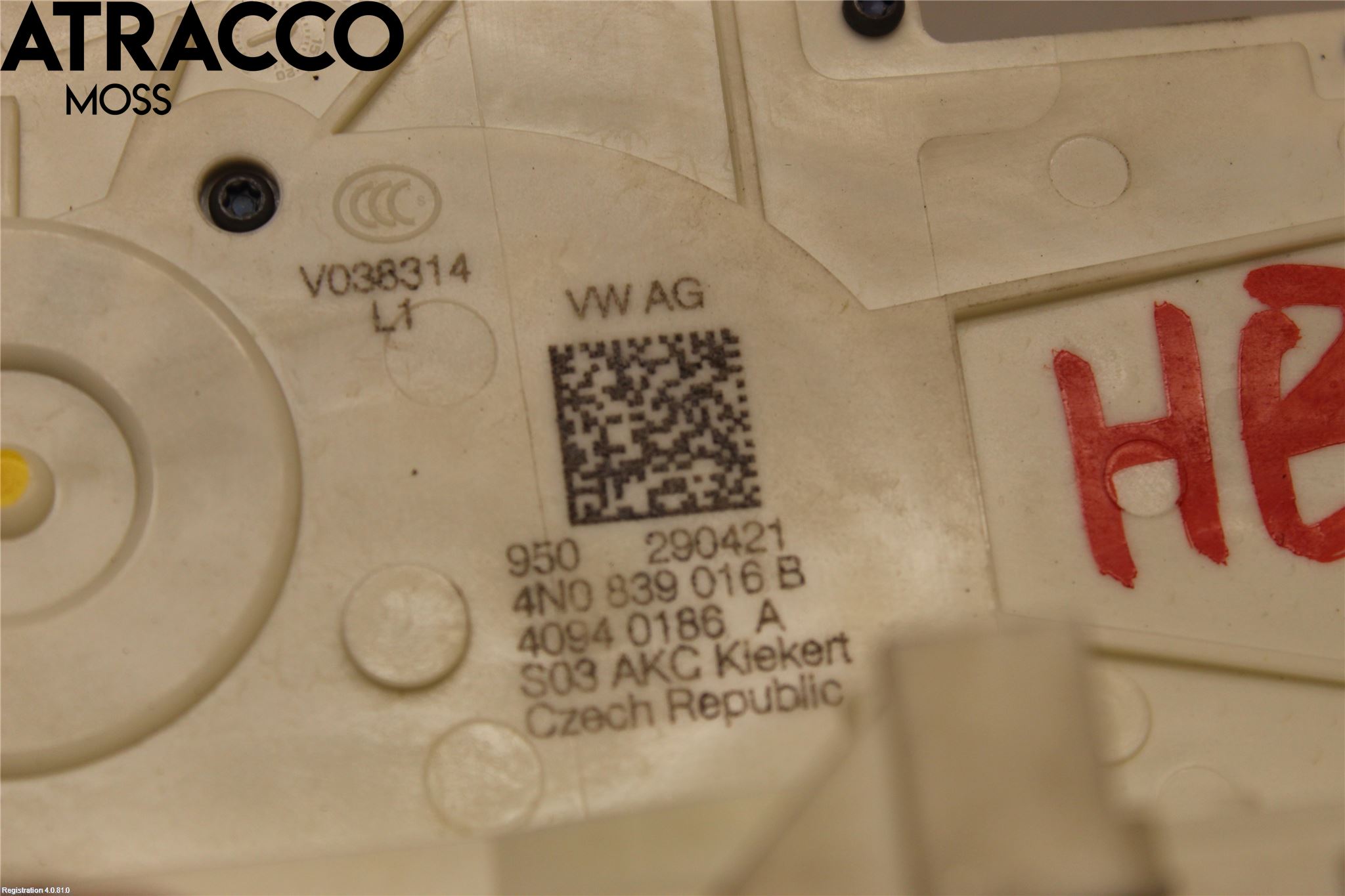 Porsche TAYCAN 20- Dørlås - Låsekasse