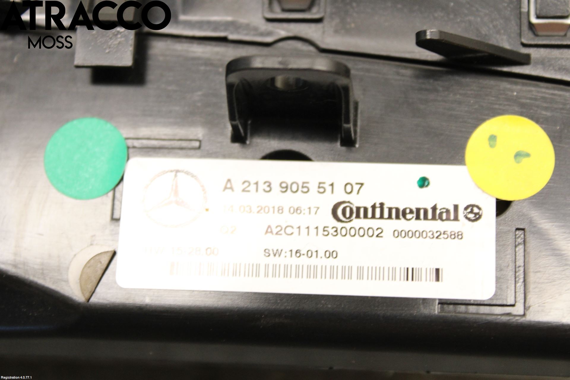 Mercedes-Benz MB E-KLASS (W213) 16-23 Varme Ac Betjening-Display