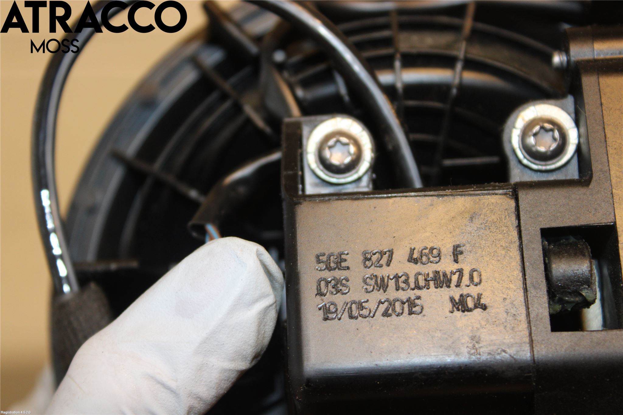 Volkswagen VW GOLF / E-GOLF VII 13-20 Bakluke Handtak Ytre