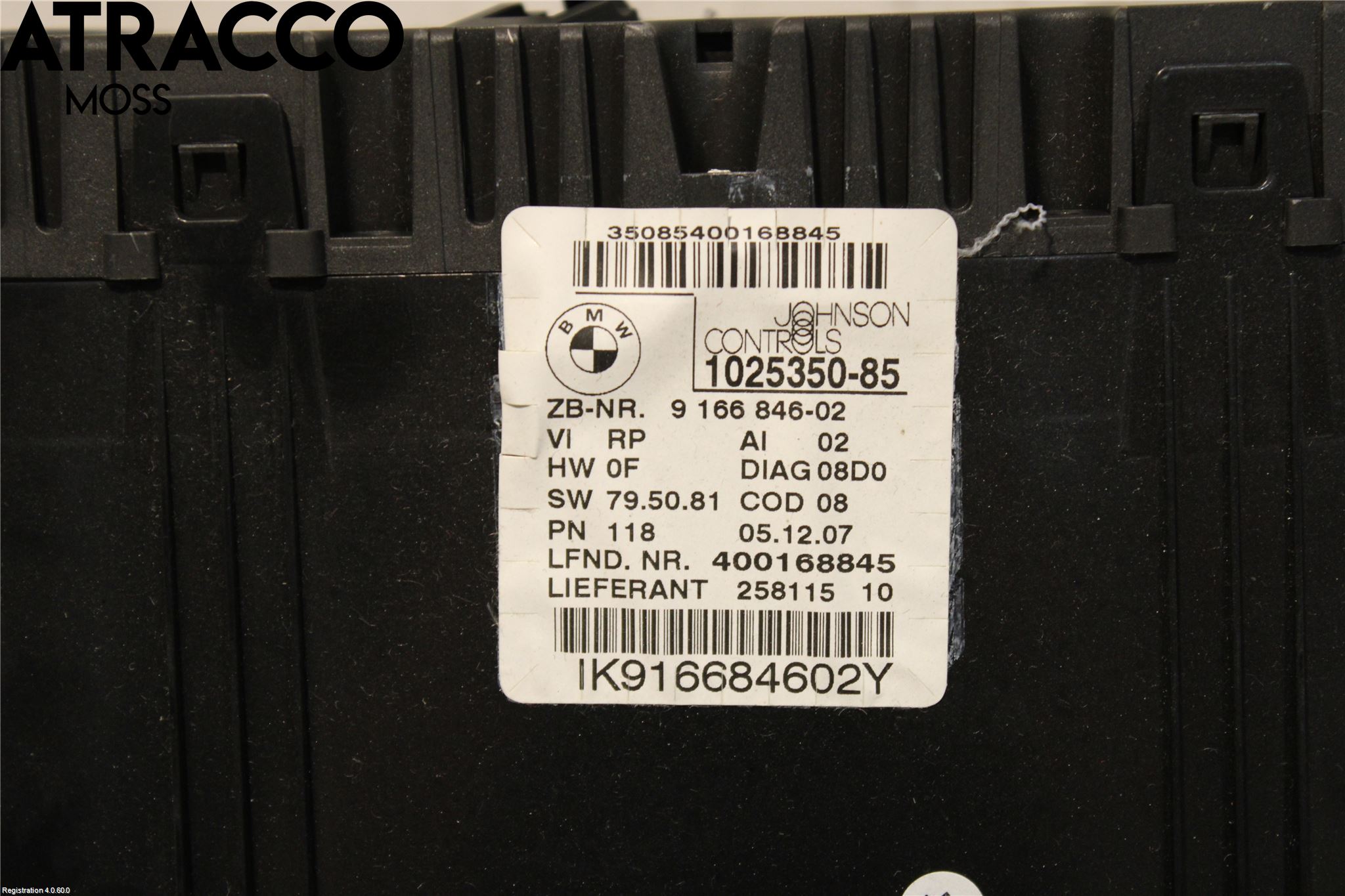 BMW 3 E90/91 SED/TOU 05-12 Instr Kombinert