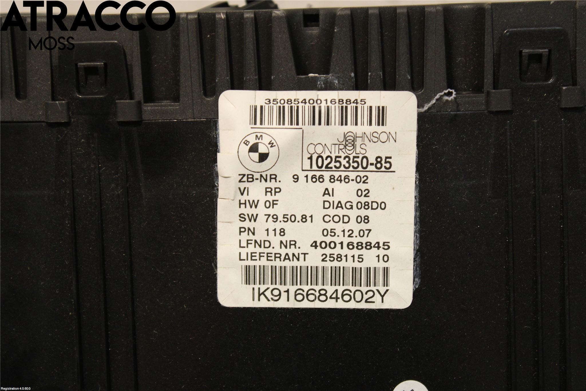 BMW 3 E90/91 SED/TOU 05-12 Instr Kombinert