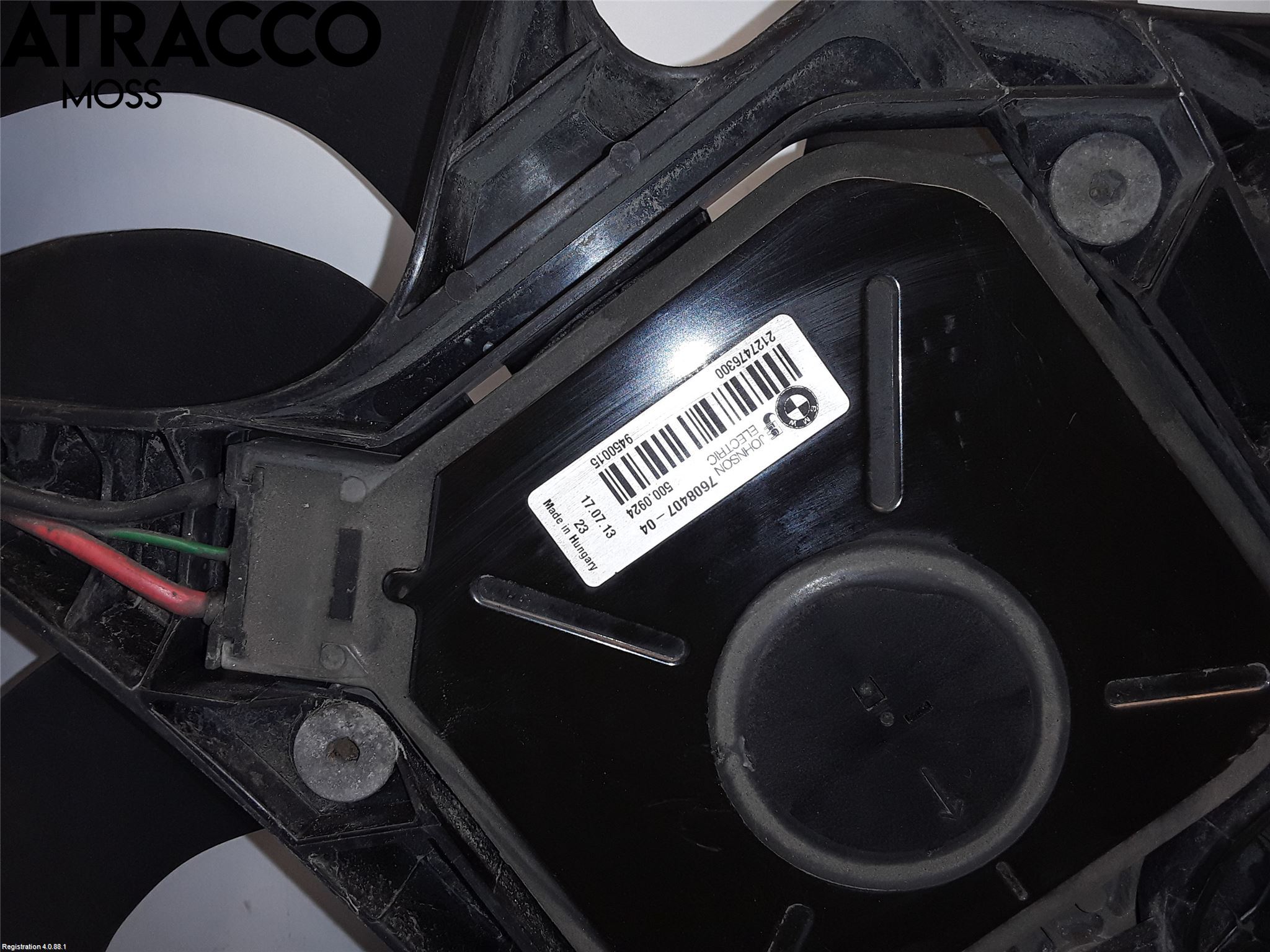 BMW 3 GT F34 13-19 Kjølevifte Elektrisk