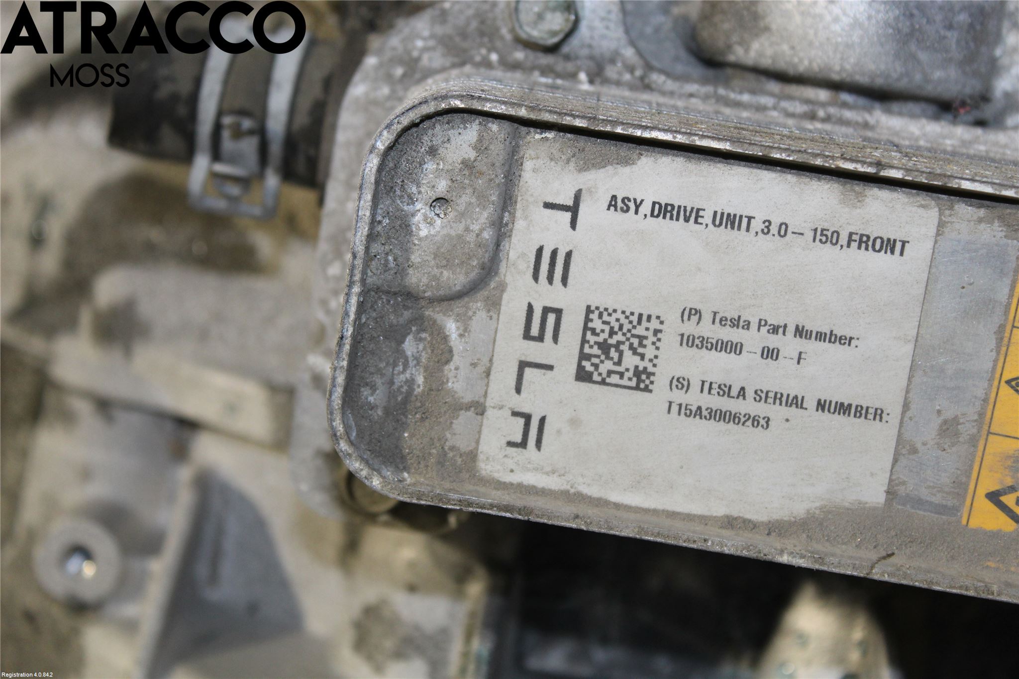 Tesla MODEL S 13- Motor Elektrisk Fram