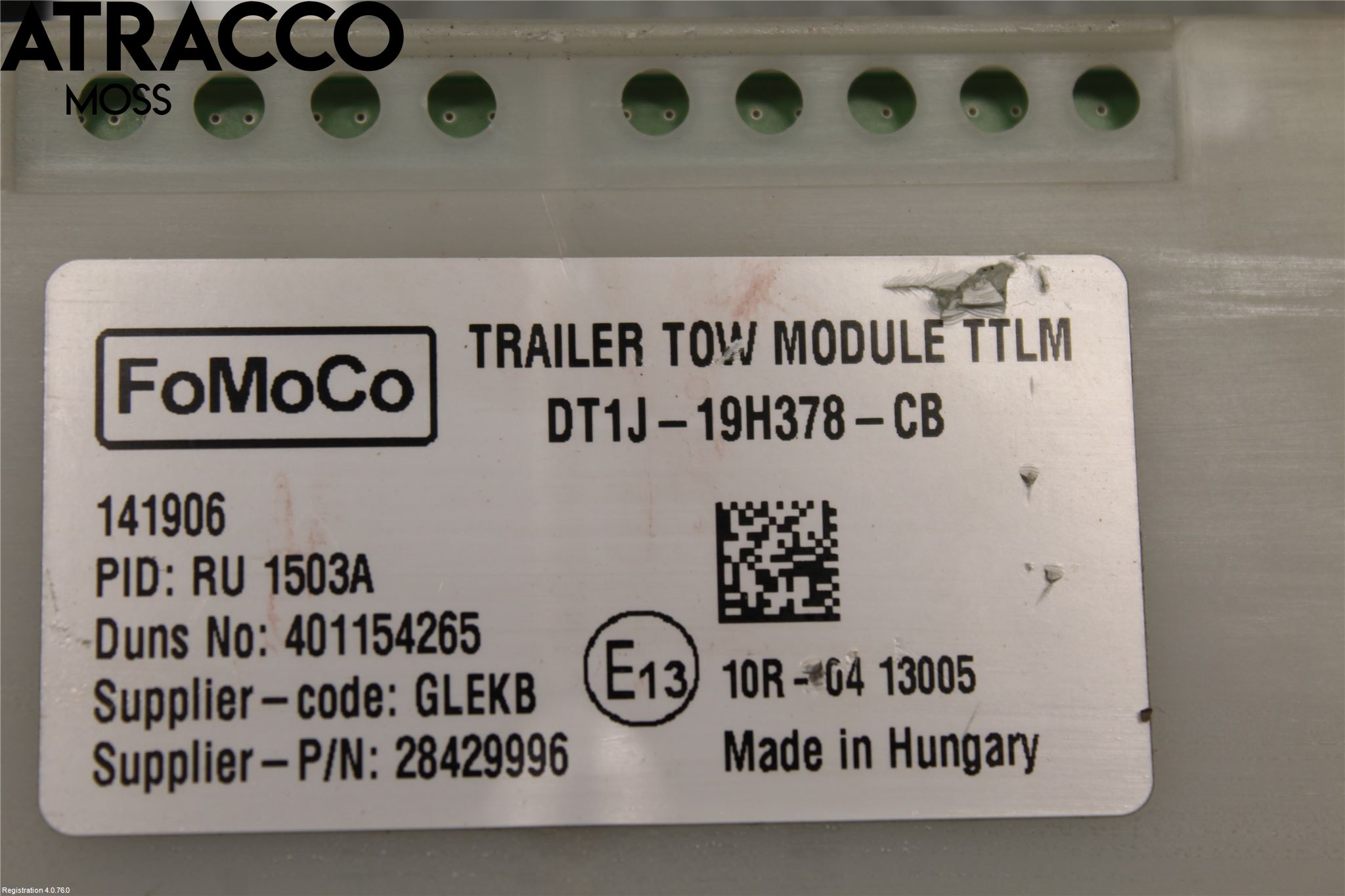 Ford TRANSIT/TOURNEO CONNECT 13-22 Styreenhet Tilhengerfeste