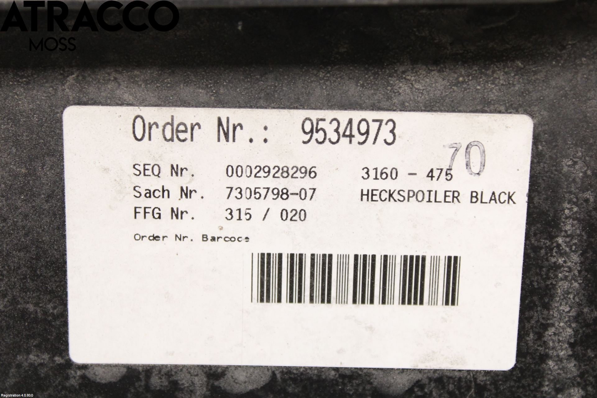 BMW 3 F30/F31/F80 12-19 Spoiler Bakluke