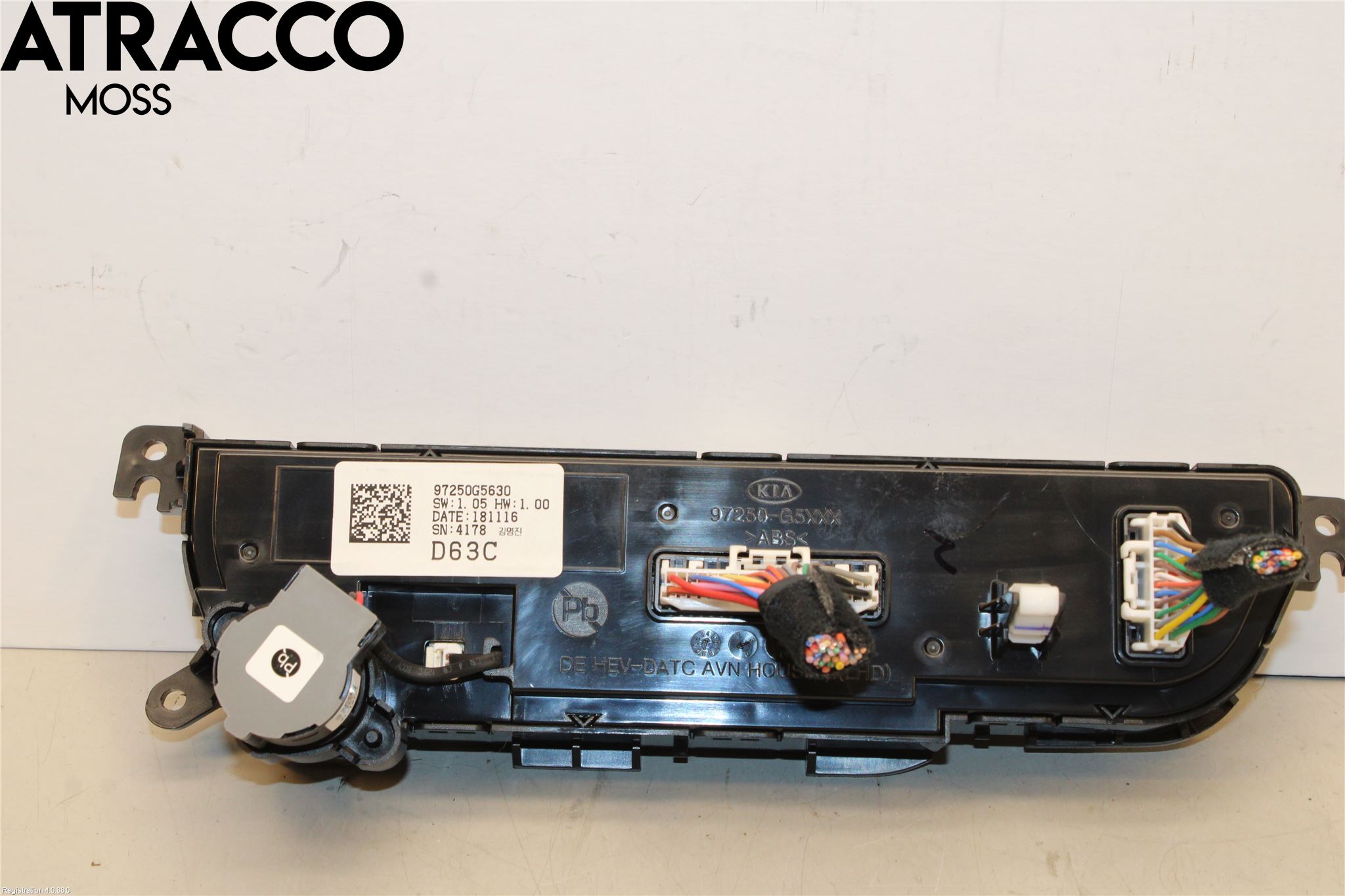 Kia NIRO (DE) 17-22 Varme Ac Betjening-Display