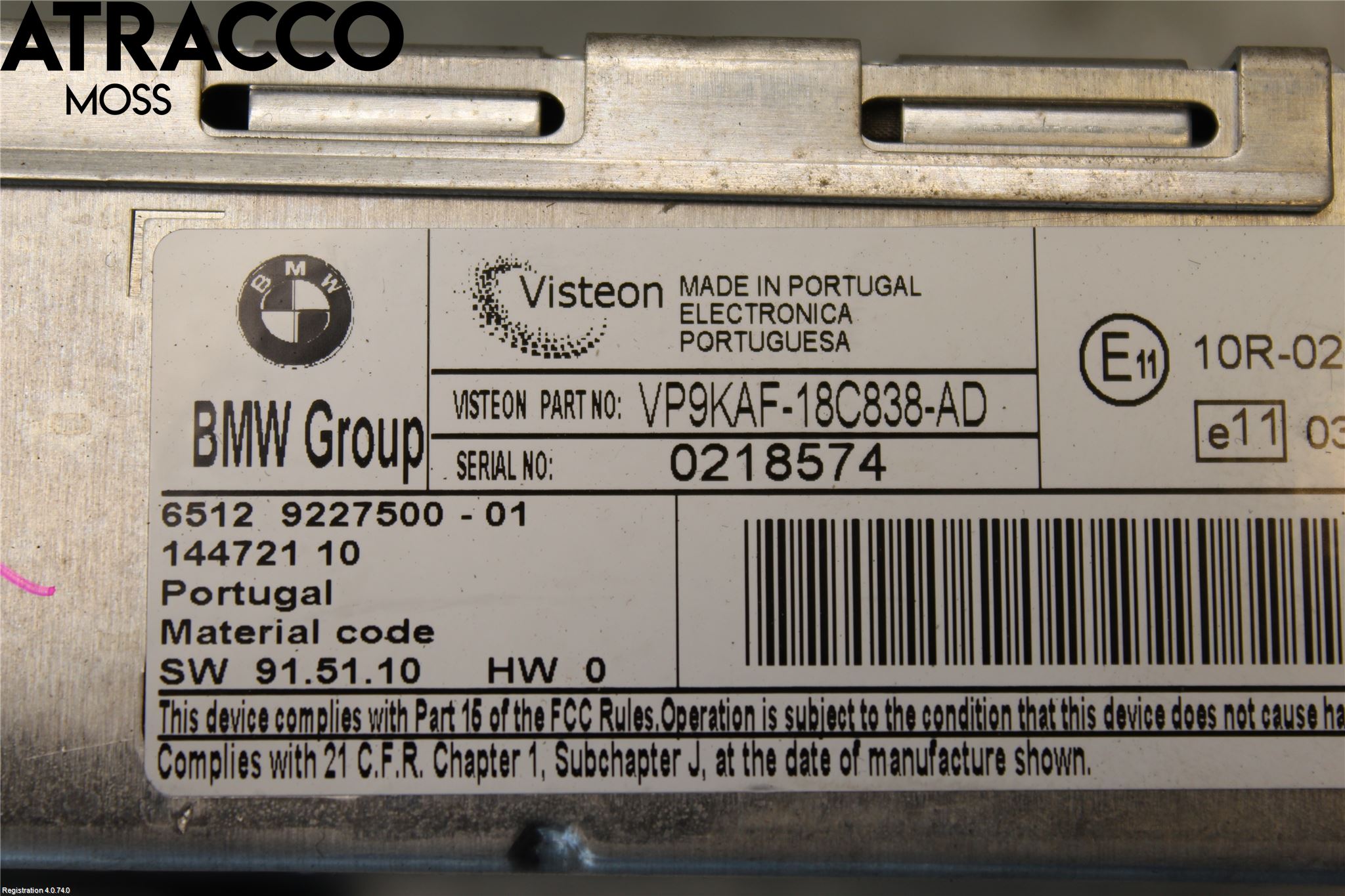 BMW 1 E87/81 5D/3D 03-11 Stereo Radio Med Cd