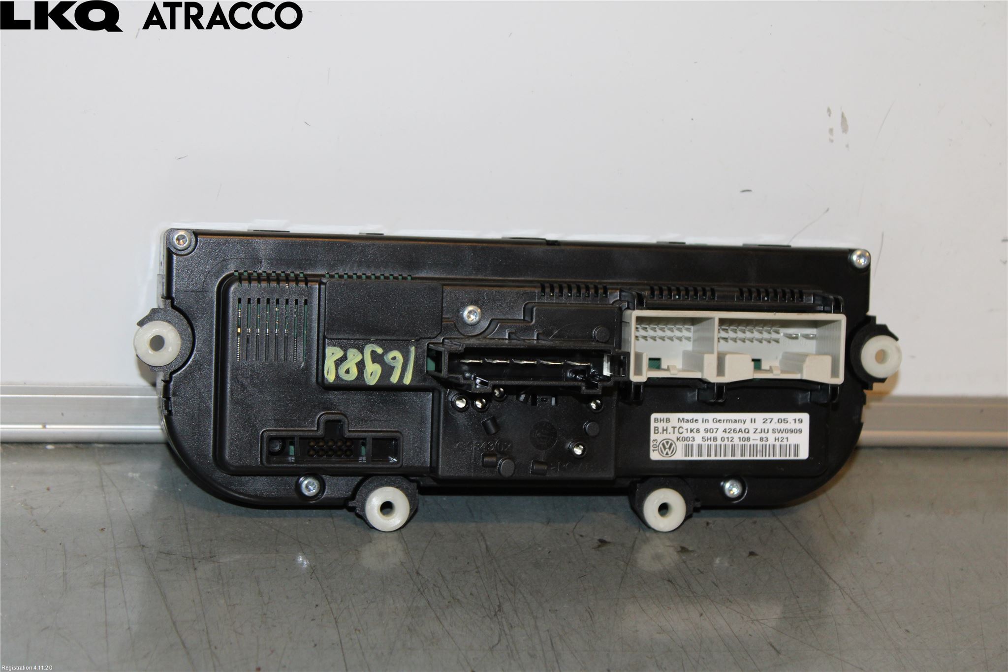 Volkswagen VW CADDY 11-15 Varme Ac Betjening-Display