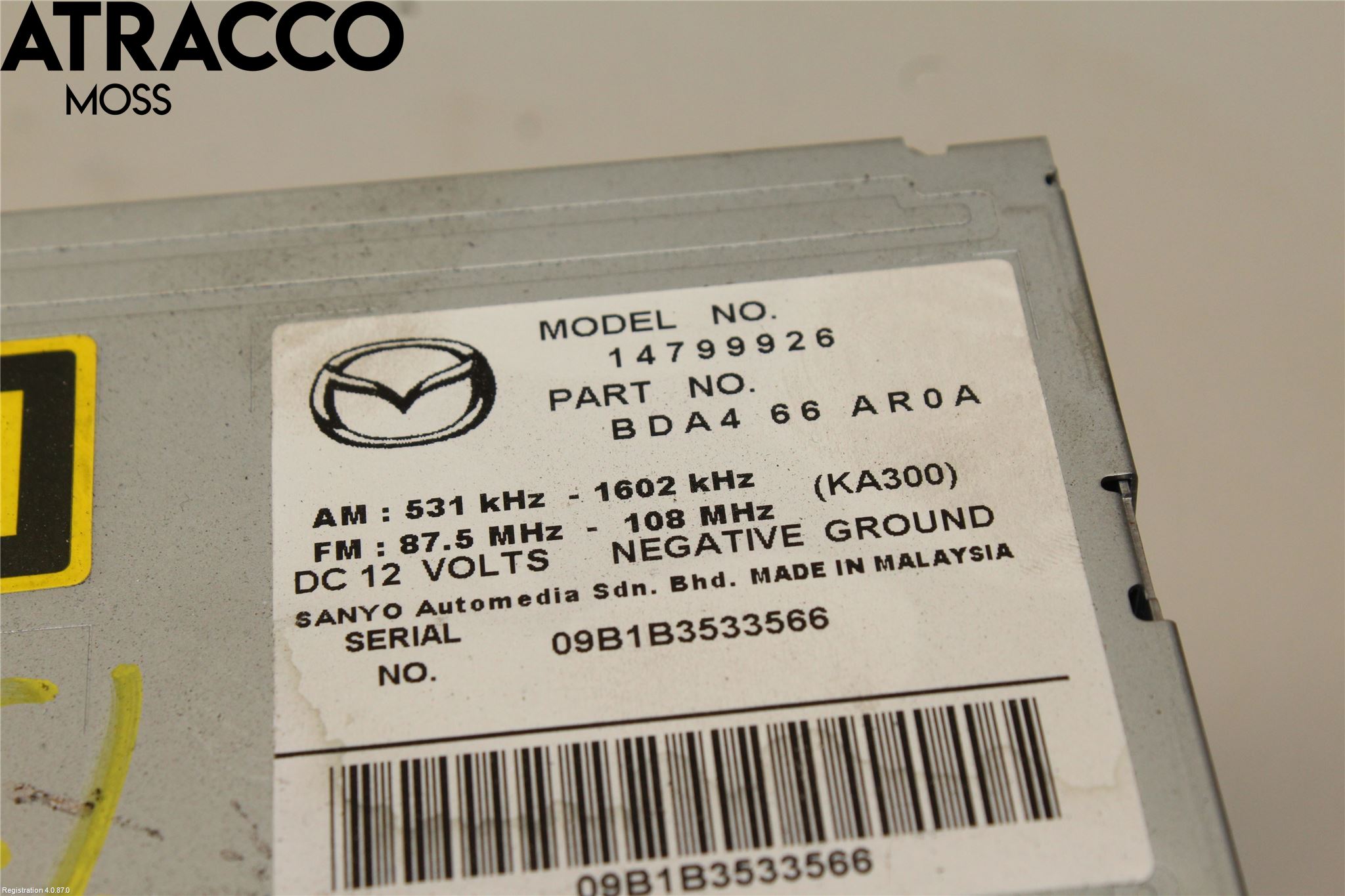 Mazda 3 II 09-13 Stereo Radio