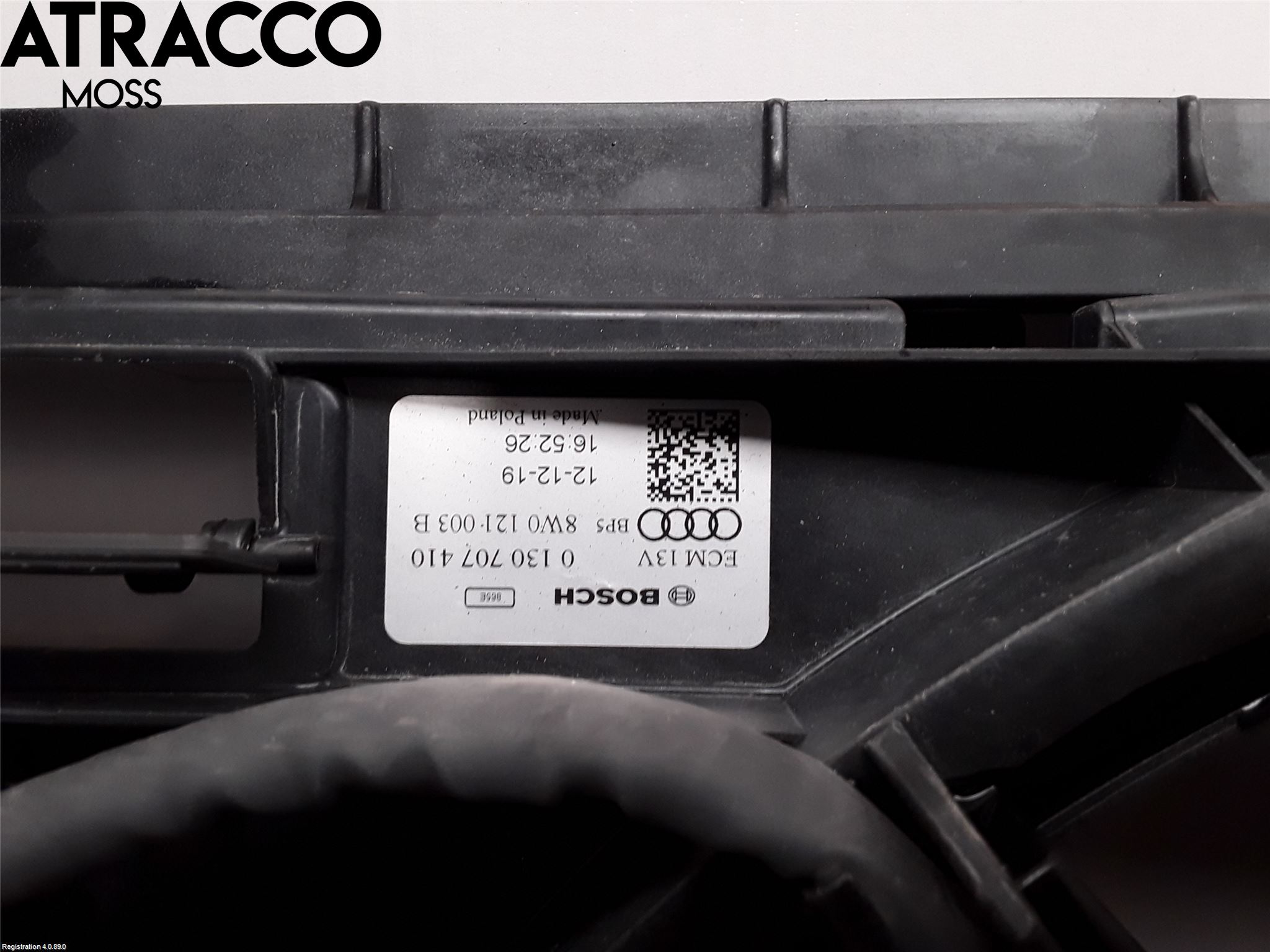 Audi E-TRON, S GE 19- Kjølevifte Elektrisk