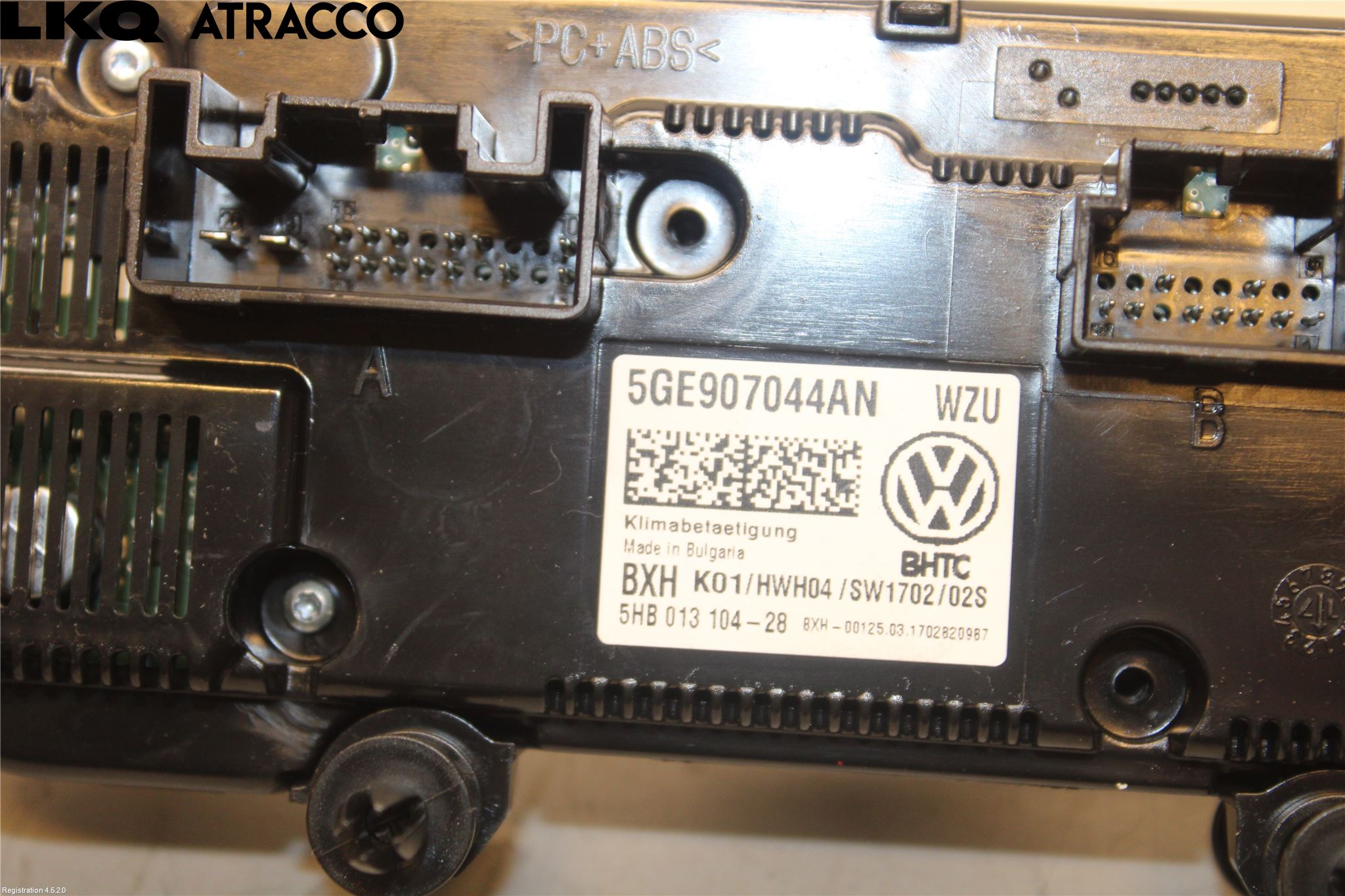 Volkswagen VW GOLF / E-GOLF VII 13-20 Varme Ac Betjening-Display
