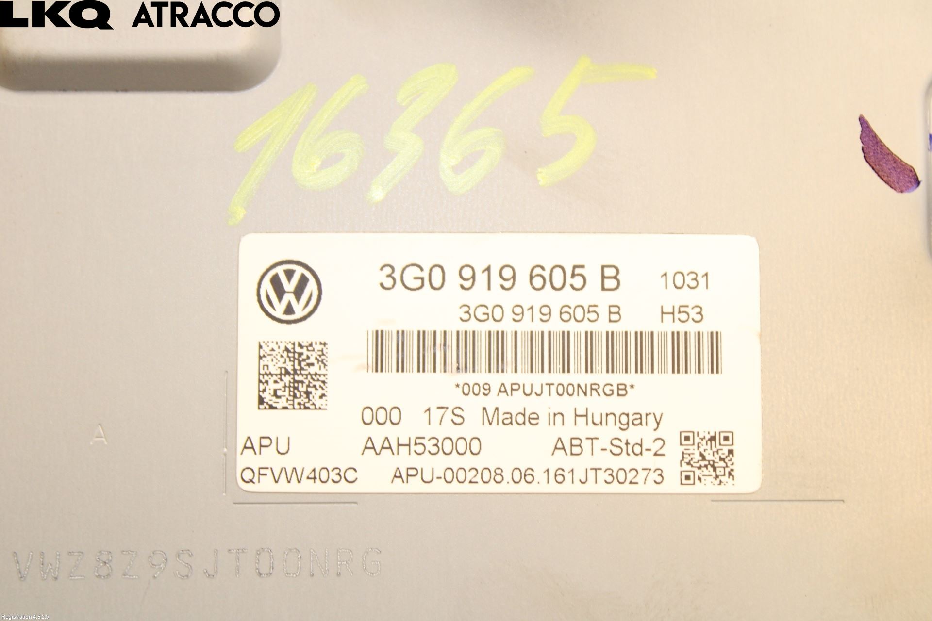 Volkswagen VW GOLF / E-GOLF VII 13-20 Multifunktionsdisplay