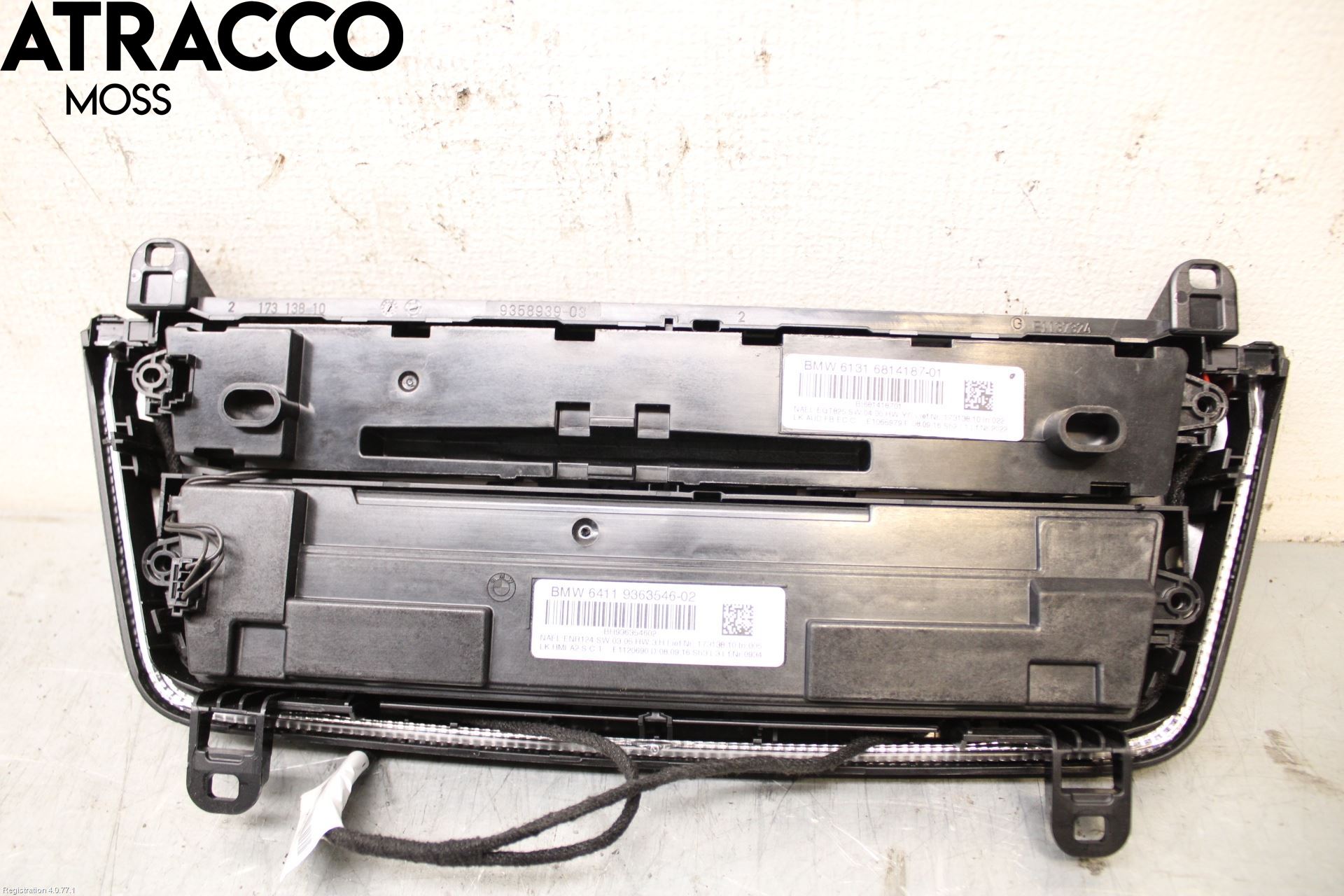 BMW 3 F30/F31/F80 12-19 Varme Ac Betjening-Display