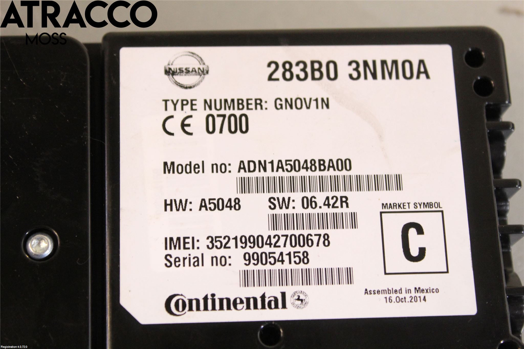 Nissan LEAF 11-17 Styreenhet Øvrig