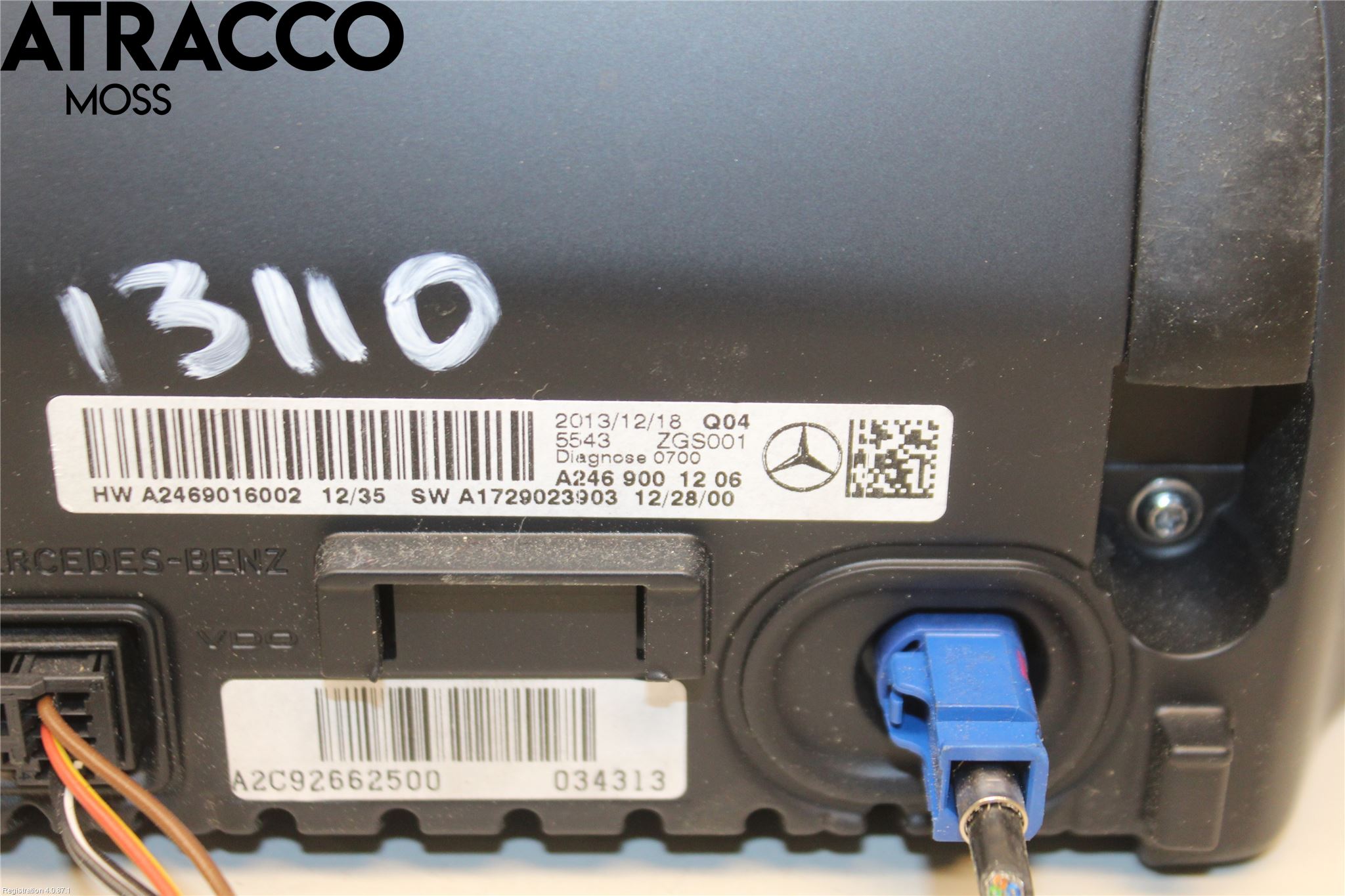 Mercedes-Benz MB A-KLASS (W176) 13-18 Multifunktionsdisplay