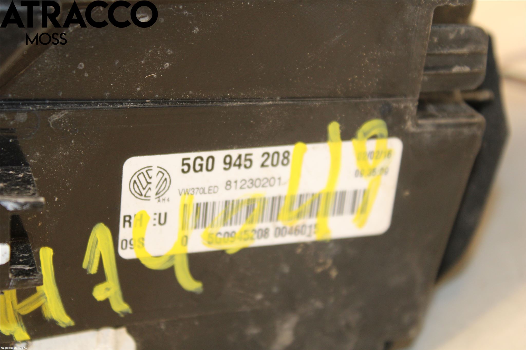 Volkswagen VW GOLF / E-GOLF VII 13-20 Baklykt Høyre