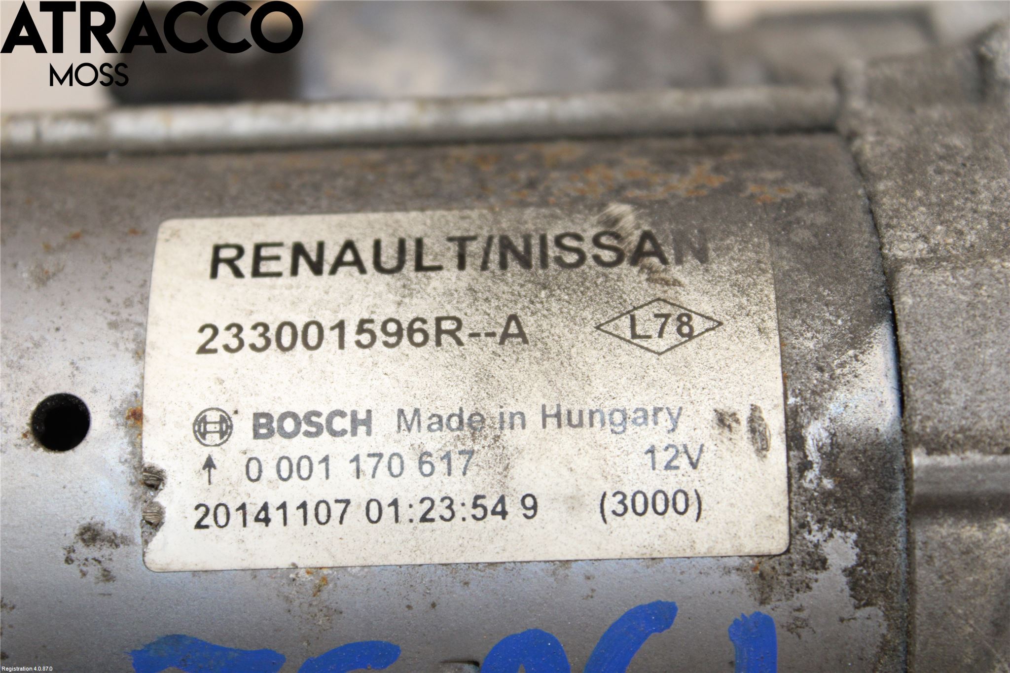 Nissan QASHQAI 14-17 Startmotor Diesel