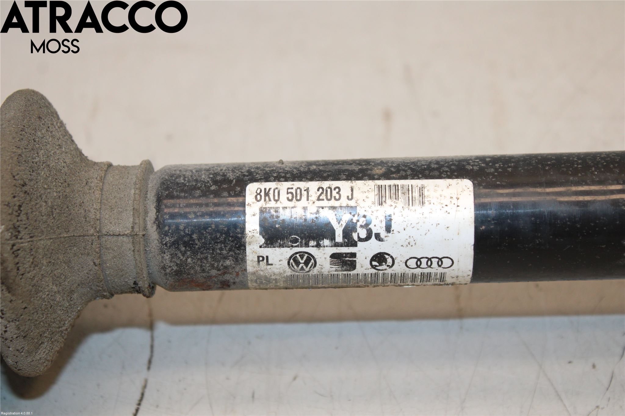 Audi A4/S4 08-11 Drivaksel Bak Kompl Venstre