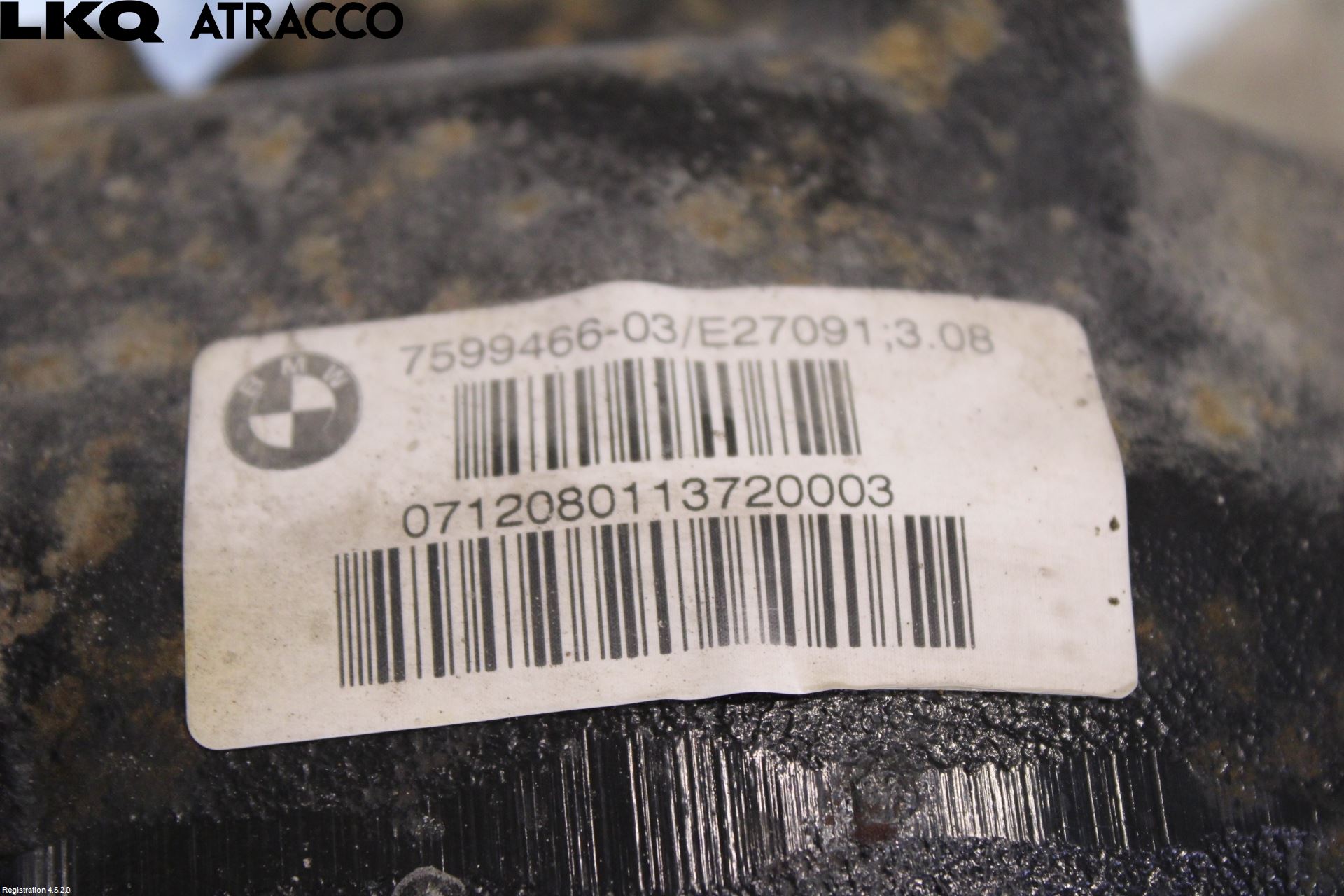 BMW 1 F20/F21 11-19 Bakaksel Kardang Bak -Diff