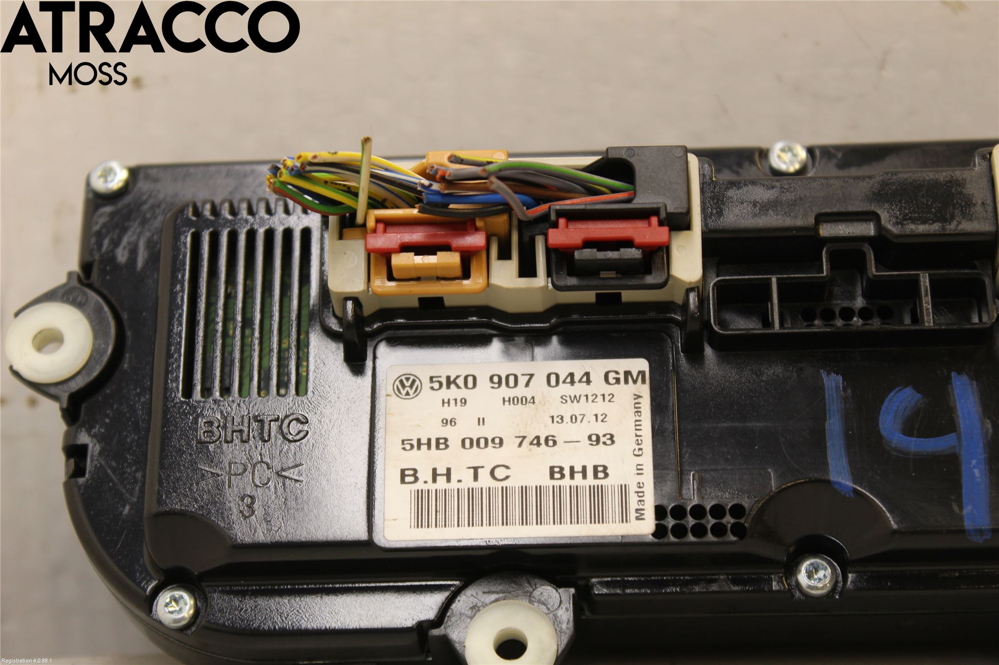 Volkswagen VW GOLF VI 09-13 Varme Ac Betjening-Display