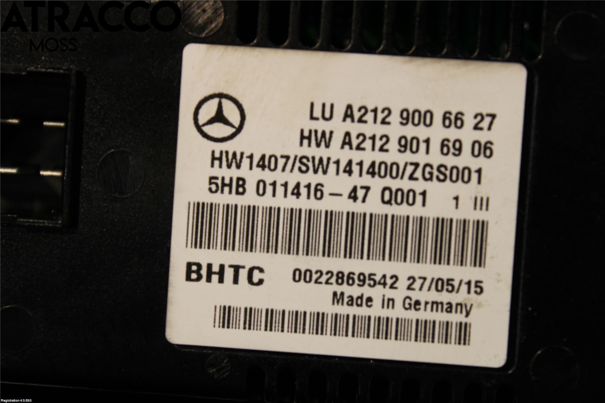 Mercedes-Benz MB E-KLASS (W212) 09-16 Varme Ac Betjening-Display