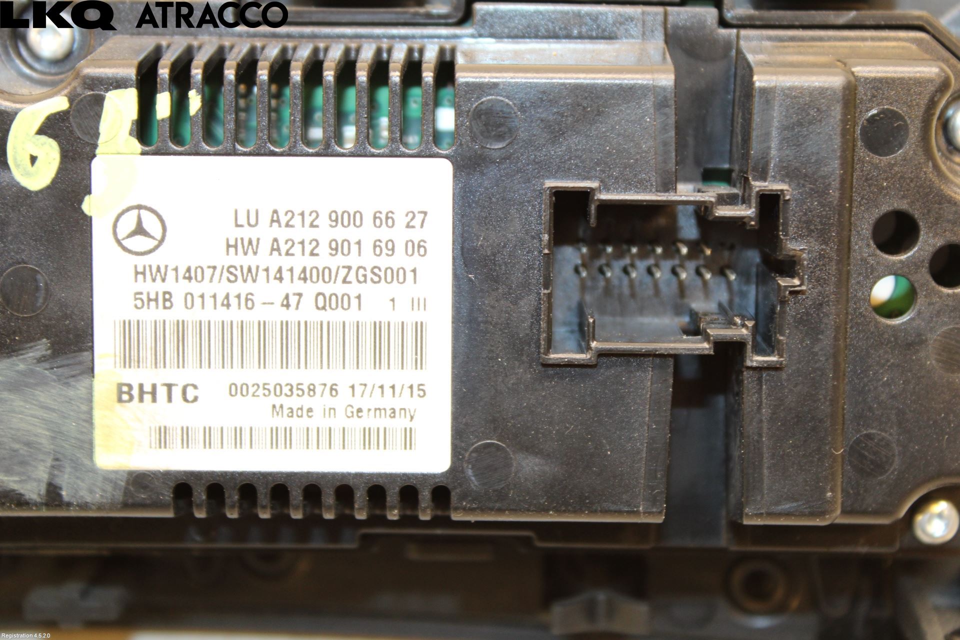 Mercedes-Benz MB E-KLASS (W212) 09-16 Varme Ac Betjening-Display