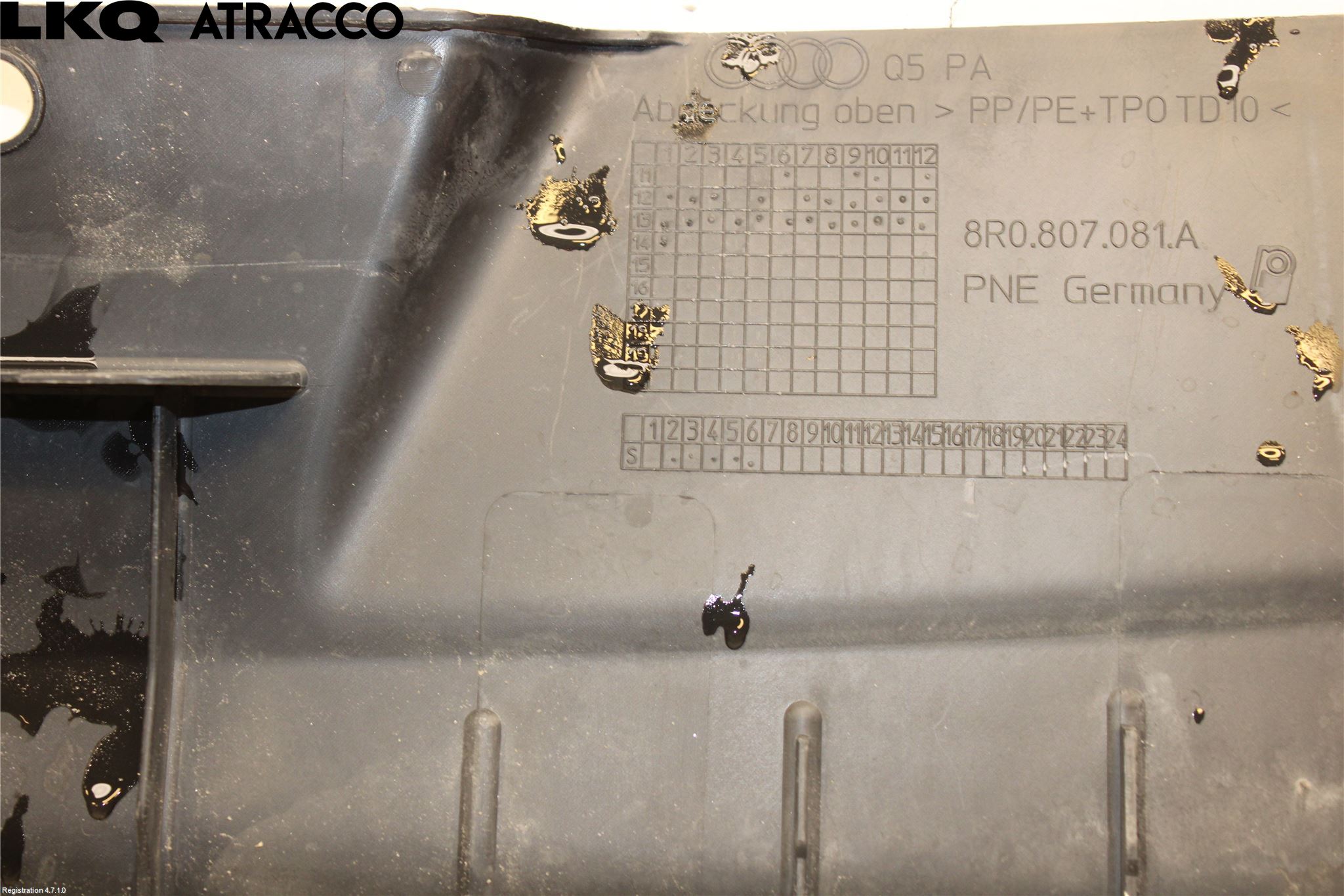 Audi Q5 09-16 Støtfanger Foran Plastdeksel